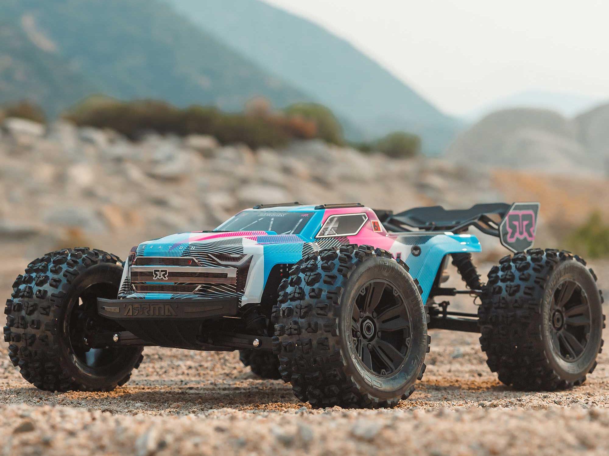 Arrma 1/8 Kraton 6S V6 4X4 BLX Speed Monster Truck RTR Pink-23
