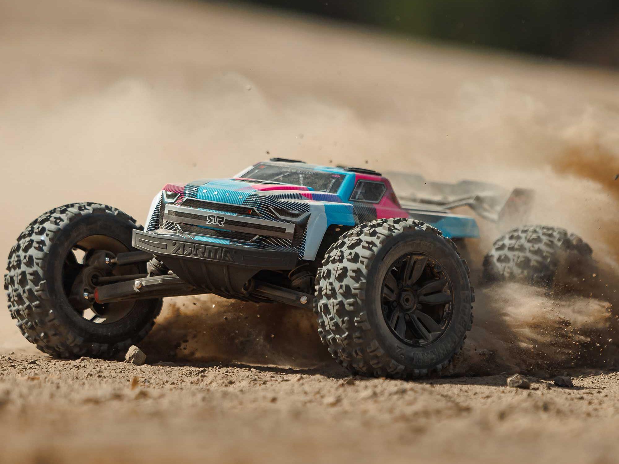 Arrma 1/8 Kraton 6S V6 4X4 BLX Speed Monster Truck RTR Pink-24