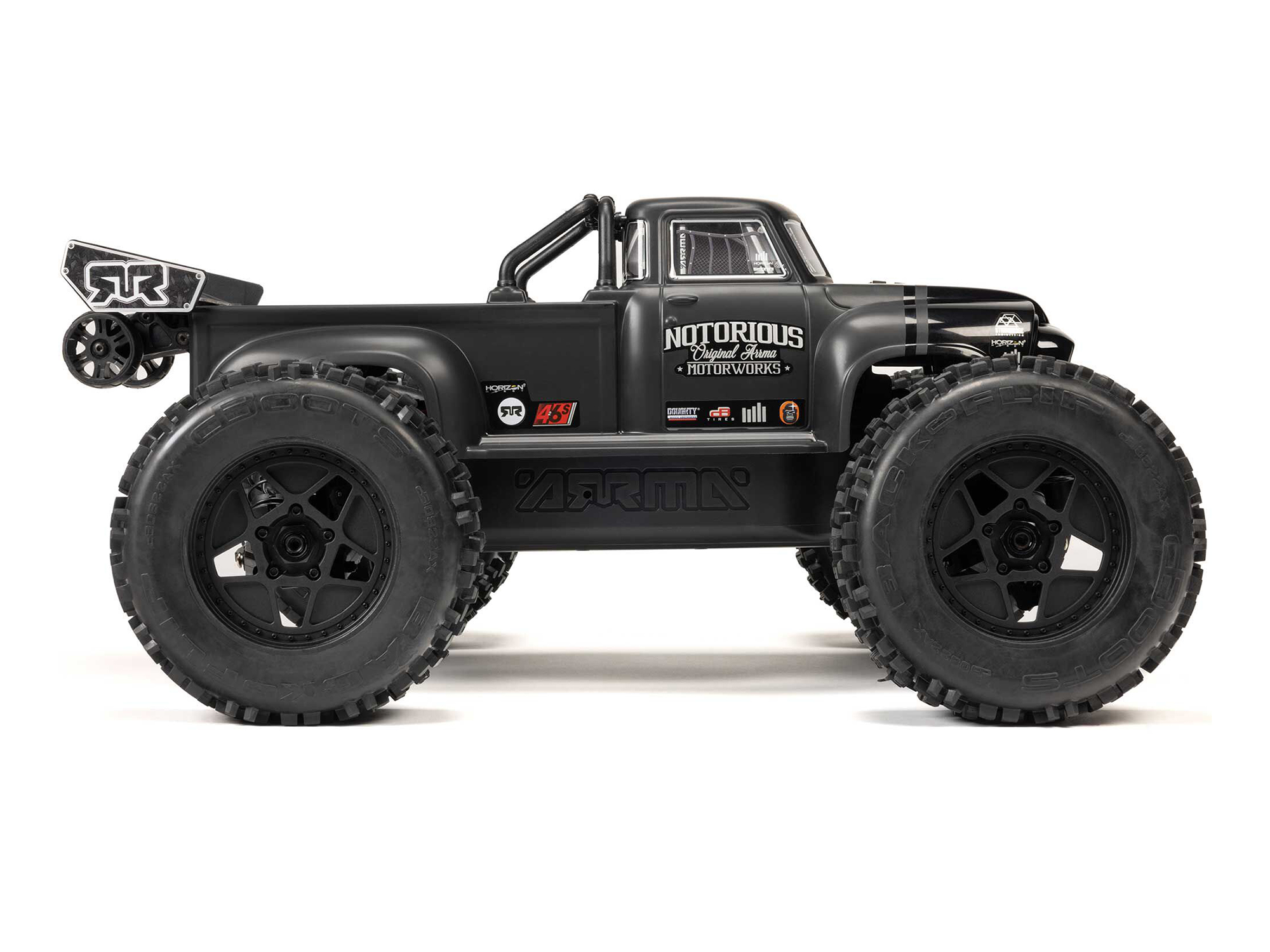 Arrma 1/8 Notorious 6S V6 4X4 BLX Stunt Truck RTR - Black-11