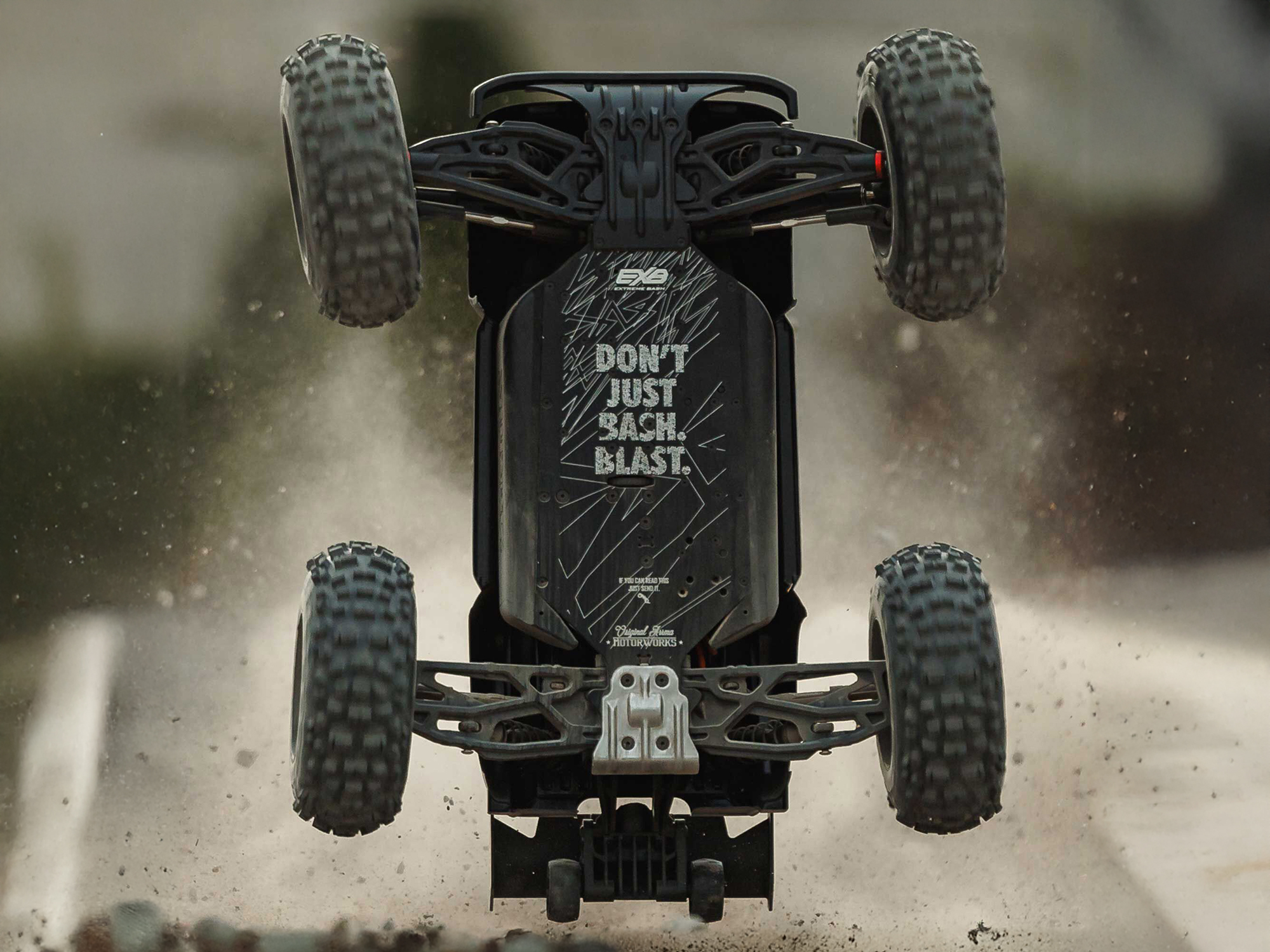 Arrma 1/8 Notorious 6S V6 4X4 BLX Stunt Truck RTR - Black-26