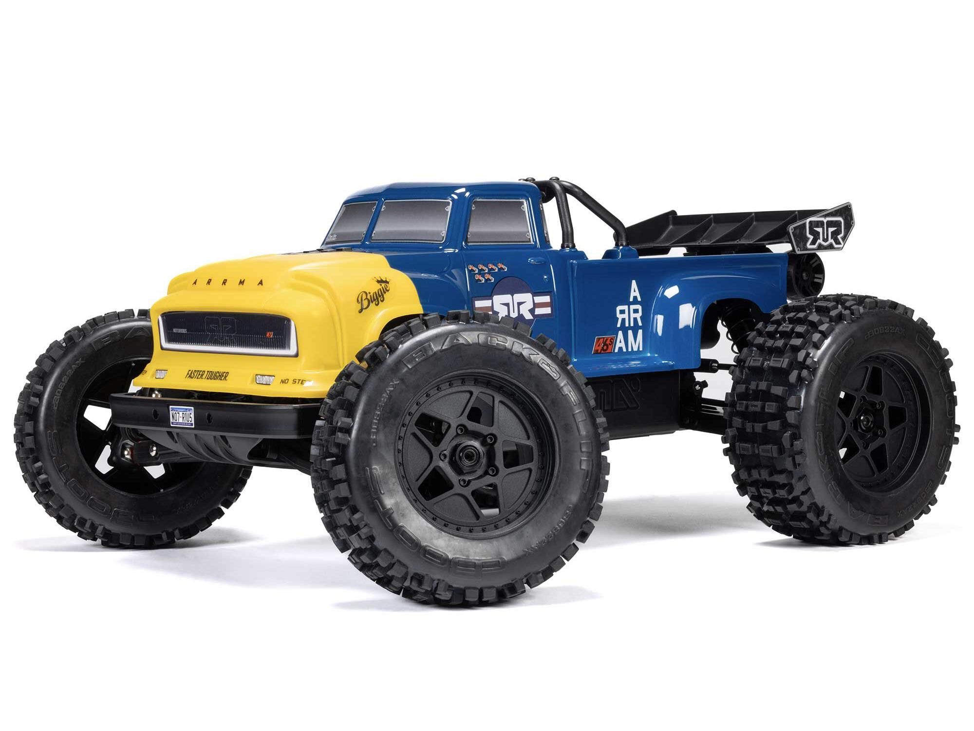 Arrma 1/8 Notorious 6S V6 4X4 BLX Stunt Truck RTR - Blue-11