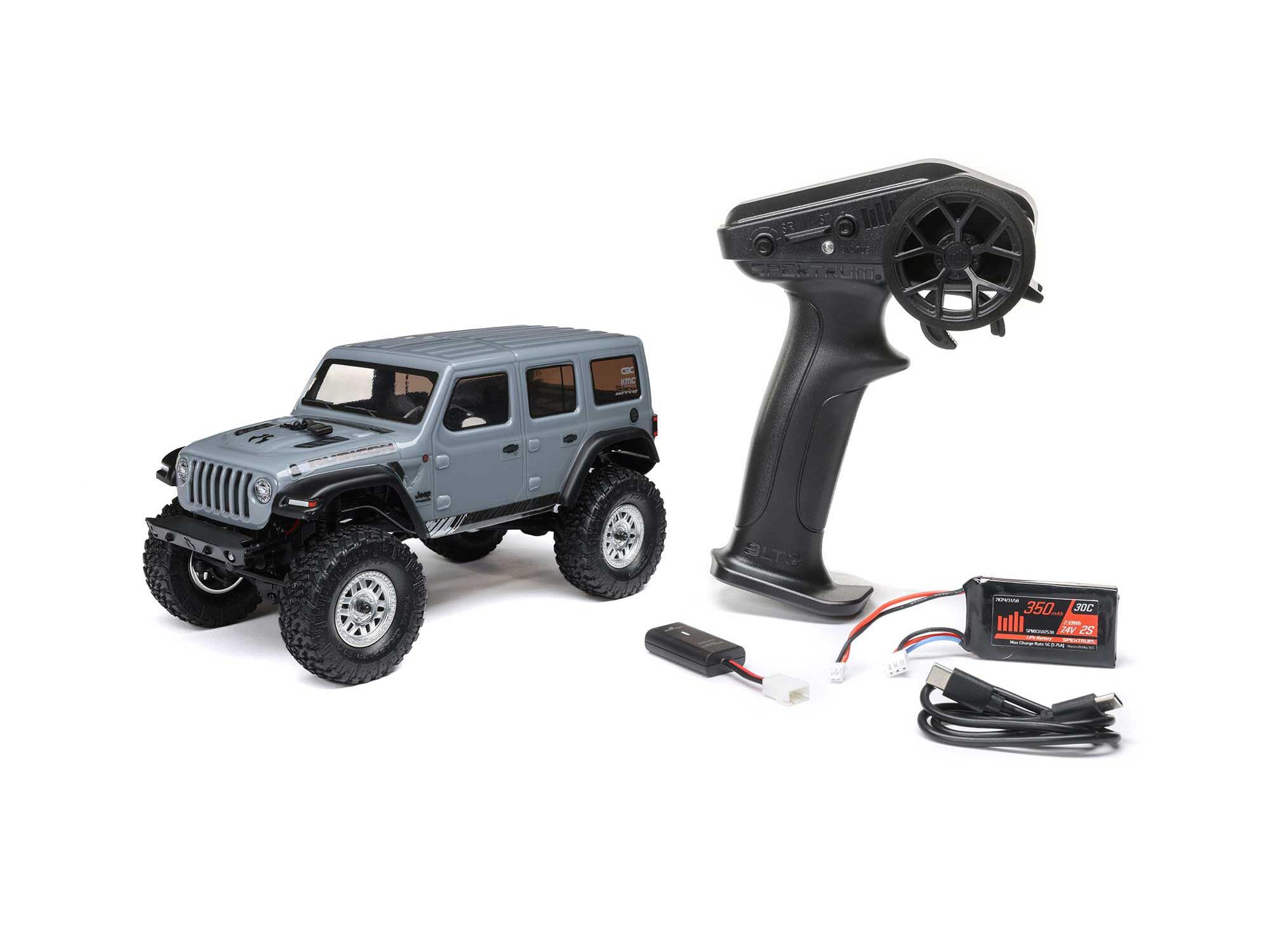 Axial 1/24 SCX24 Jeep Wrangler JLU RTR - Grey-22