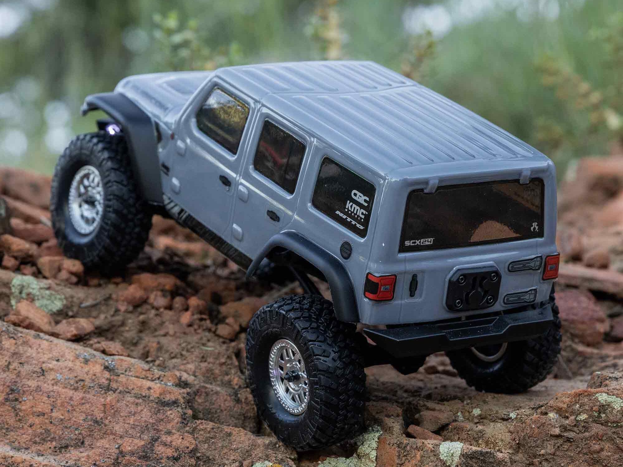 Axial 1/24 SCX24 Jeep Wrangler JLU RTR - Grey-25
