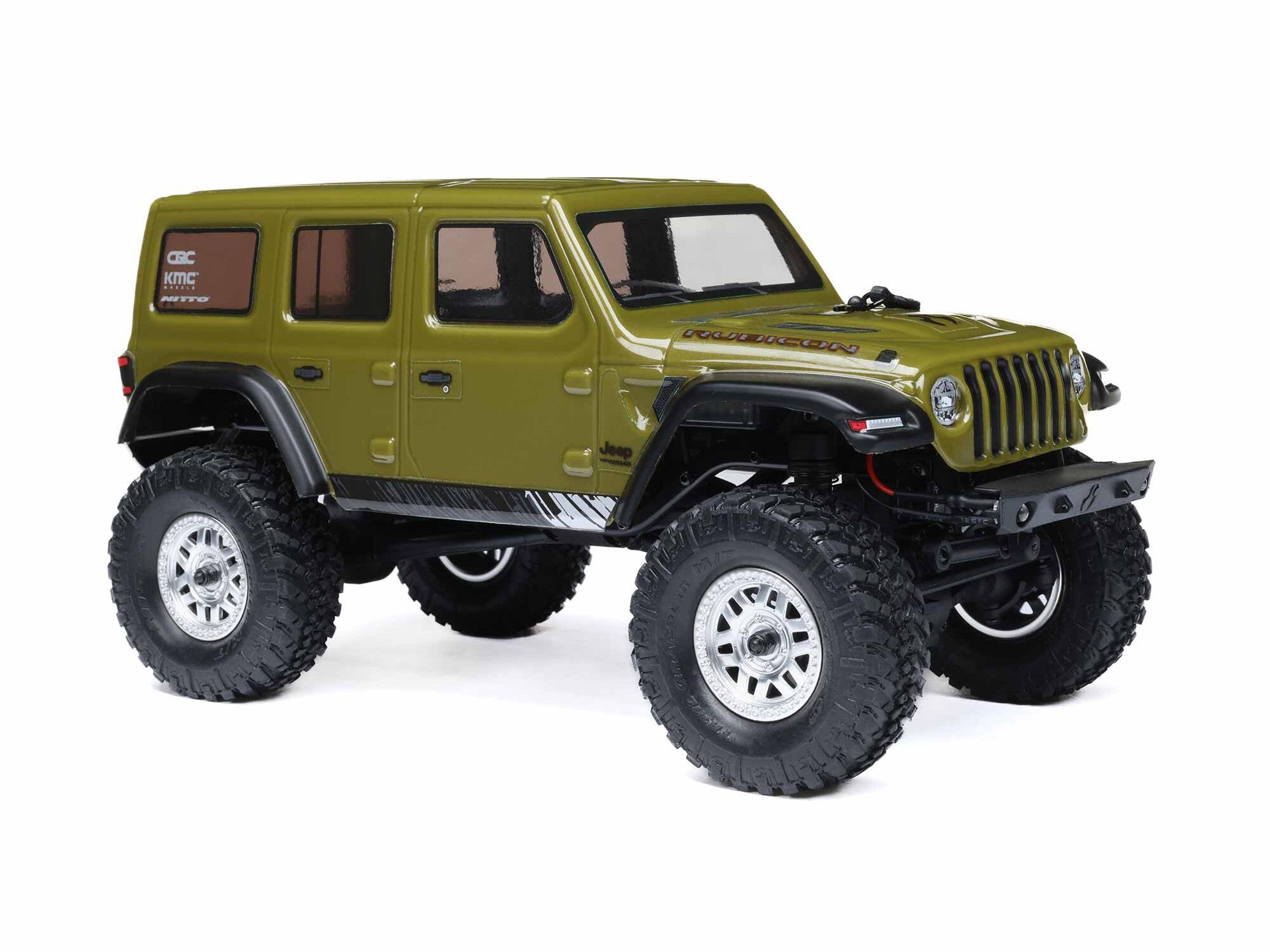 1/24 SCX24 Jeep Wrangler JLU 4WD Rock Crawler RTR Green-3