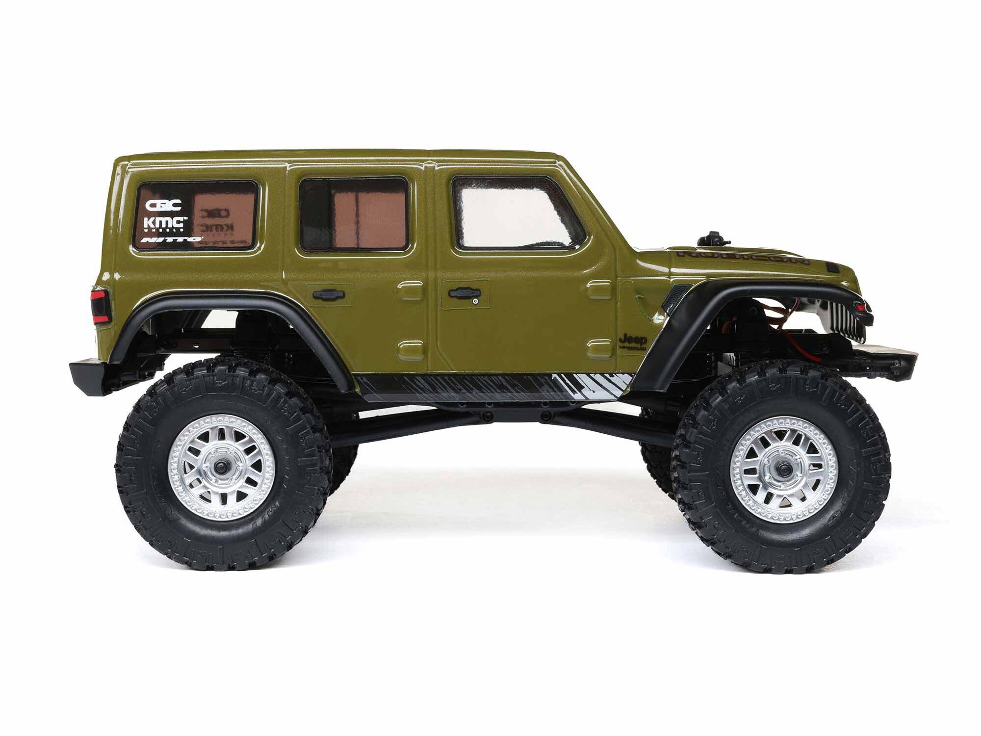 1/24 SCX24 Jeep Wrangler JLU 4WD Rock Crawler RTR Green-6