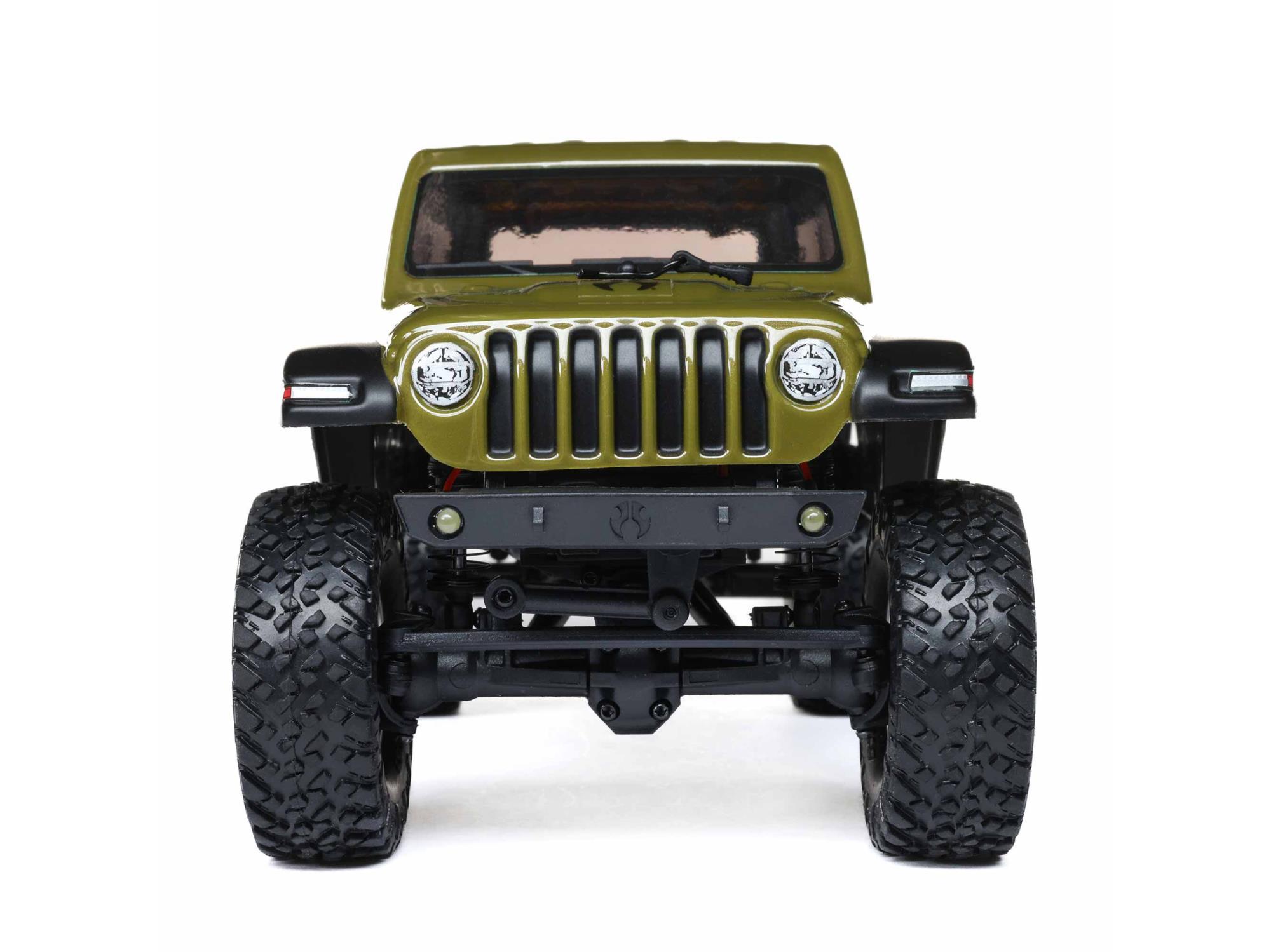 1/24 SCX24 Jeep Wrangler JLU 4WD Rock Crawler RTR Green-7