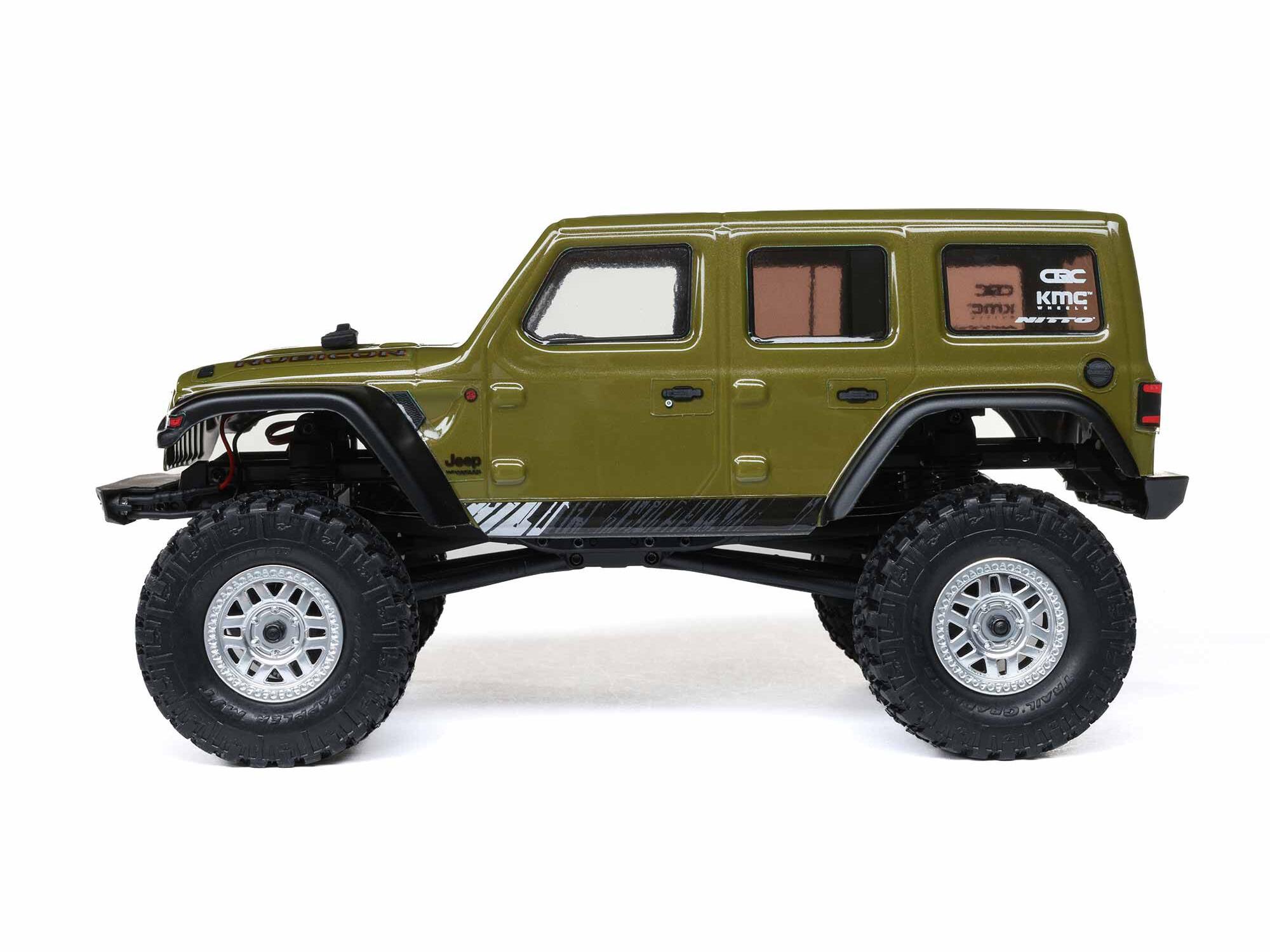 1/24 SCX24 Jeep Wrangler JLU 4WD Rock Crawler RTR Green-8
