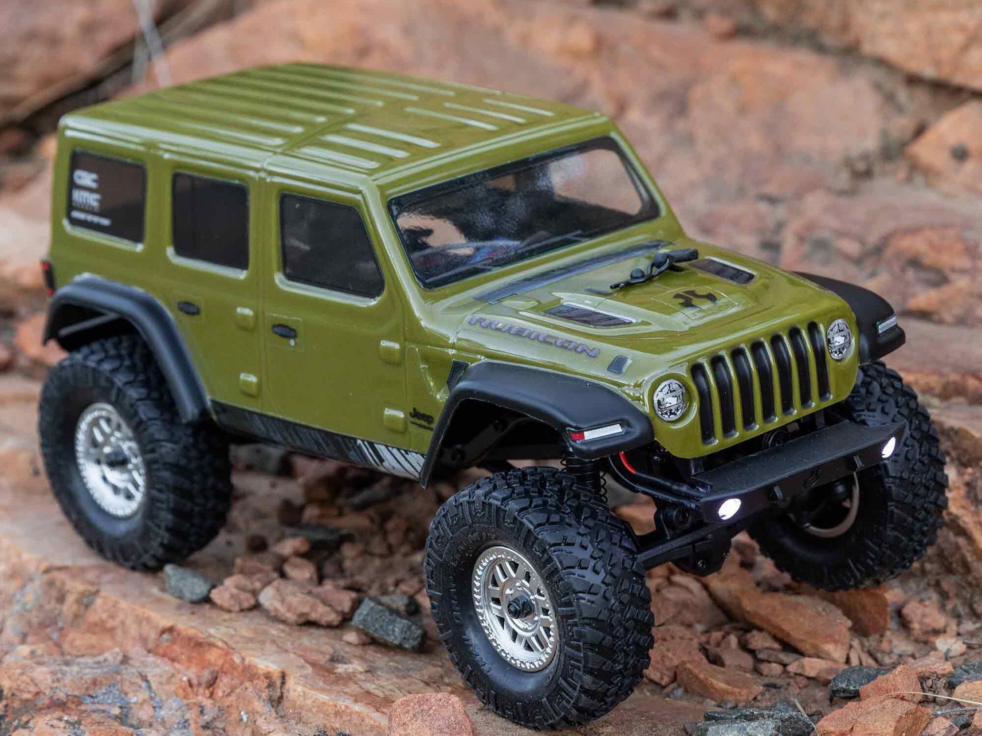 1/24 SCX24 Jeep Wrangler JLU 4WD Rock Crawler RTR Green-17