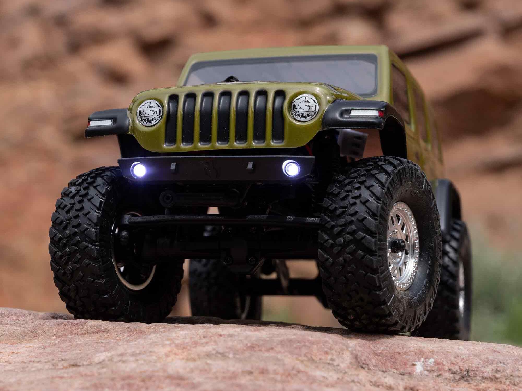 1/24 SCX24 Jeep Wrangler JLU 4WD Rock Crawler RTR Green-18