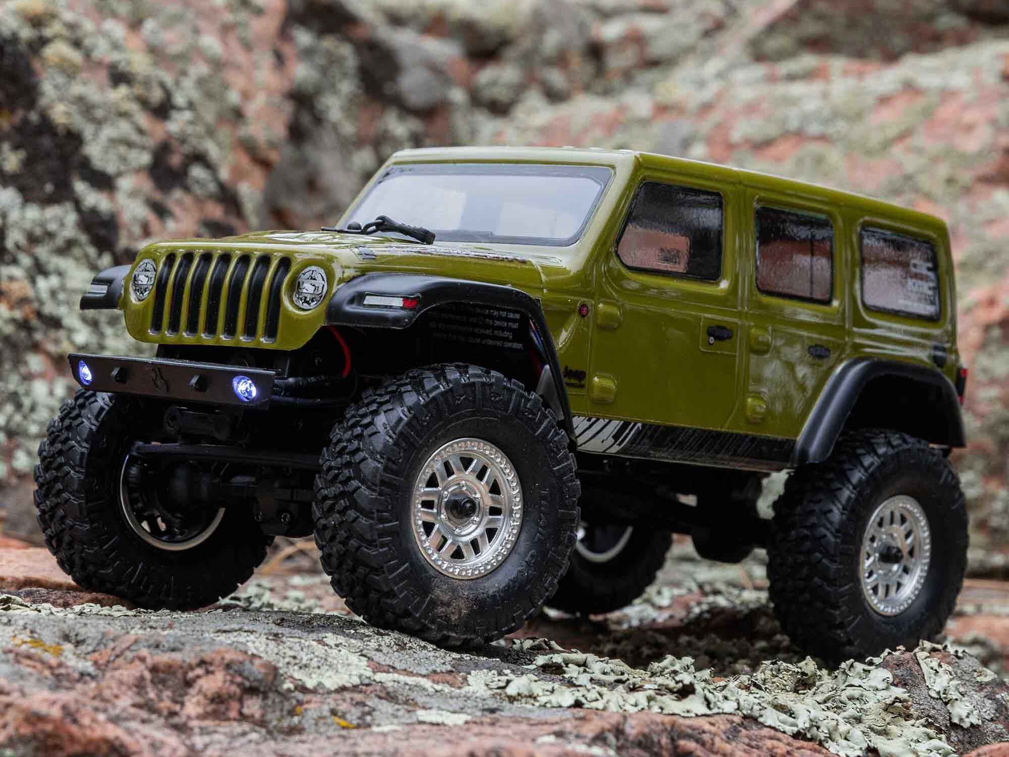 1/24 SCX24 Jeep Wrangler JLU 4WD Rock Crawler RTR Green-20