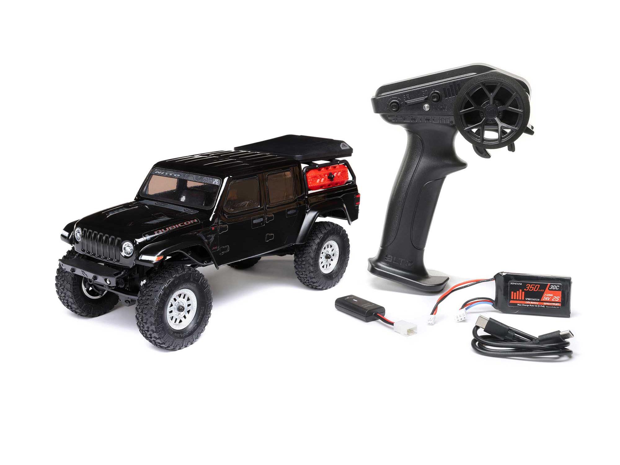 Axial SCX24 Jeep JT Gladiator 4WD Rock Crawler RTR Black-29