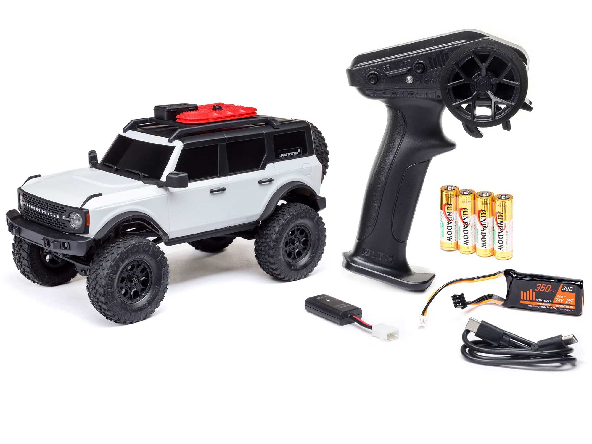 Axial 1/24 SCX24 Ford Bronco 4X4 RTR (inc Battery & Charger) White-17