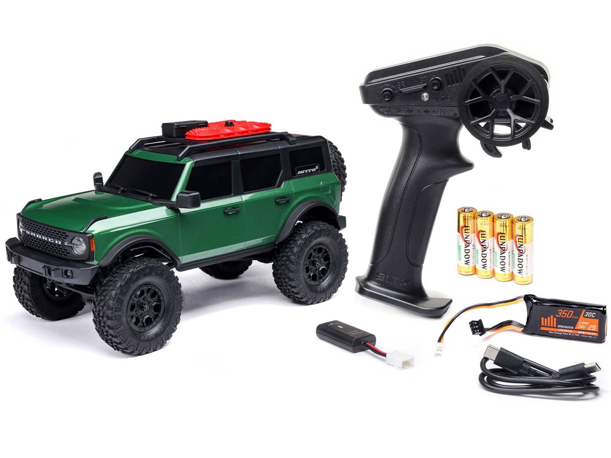 Axial 1/24 SCX24 Ford Bronco 4X4 RTR (inc Battery & Charger) Green-15