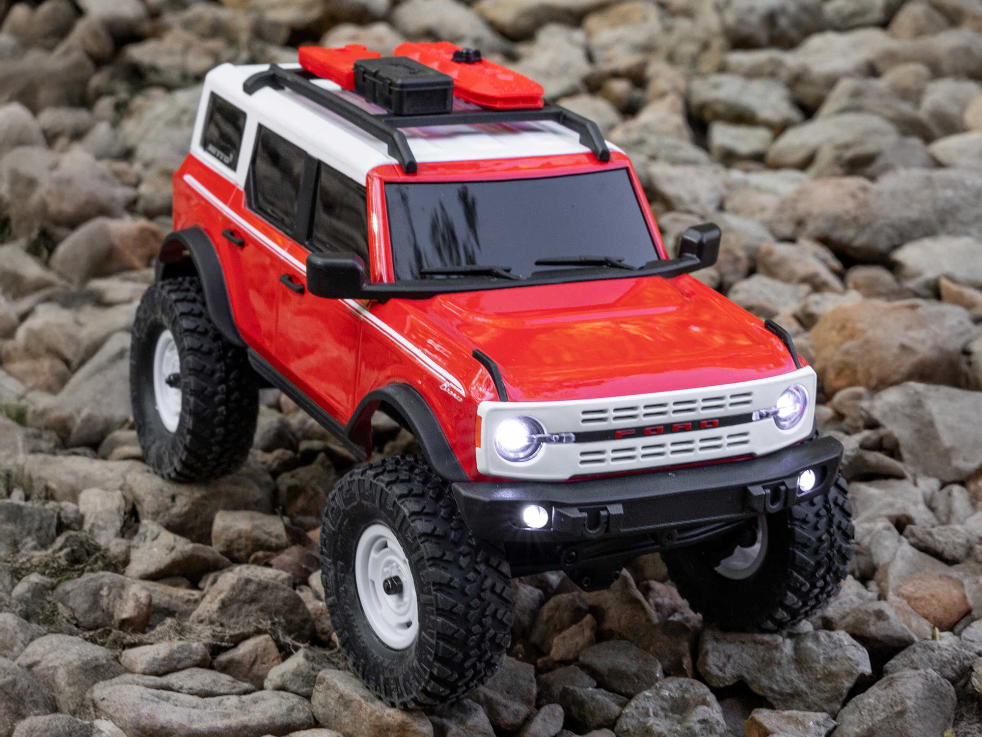 Axial 1/24 SCX24 Ford Bronco 4X4 RTR (inc Battery & Charger) Heritage Edition Red-21