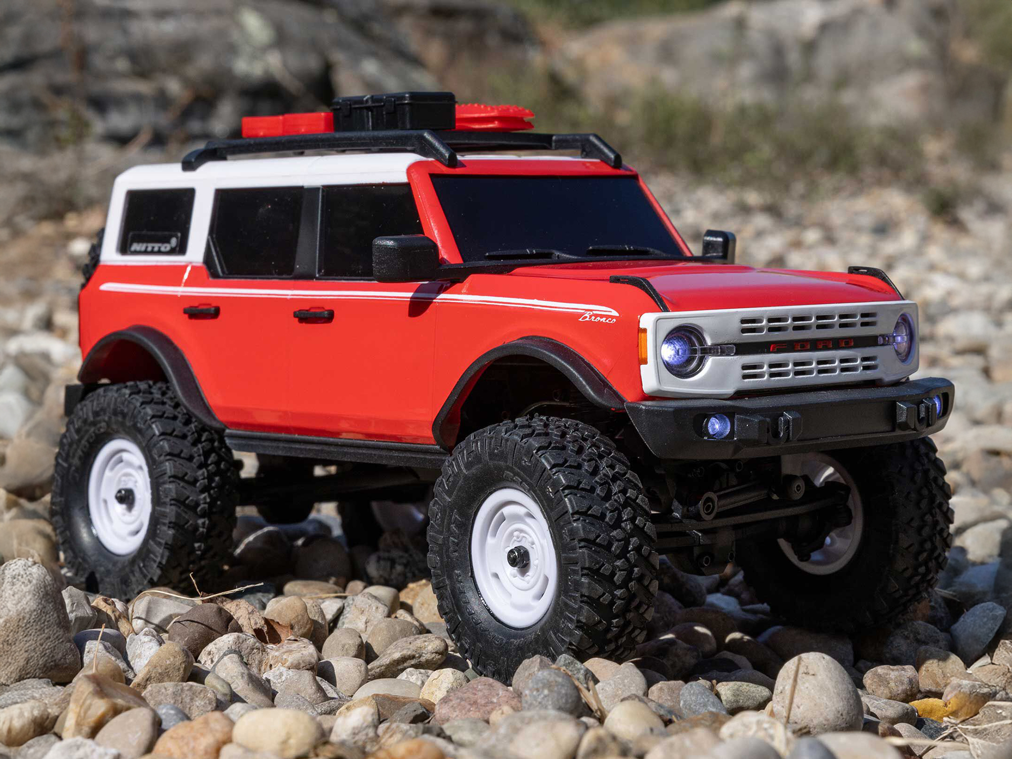 Axial 1/24 SCX24 Ford Bronco 4X4 RTR (inc Battery & Charger) Heritage Edition Red-24