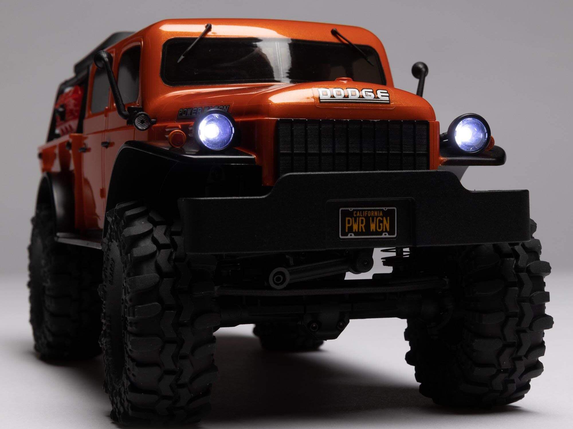 Axial 1/24 SCX24 Dodge Power Wagon 4WD Rock Crawler Brushed RTR - Orange-23