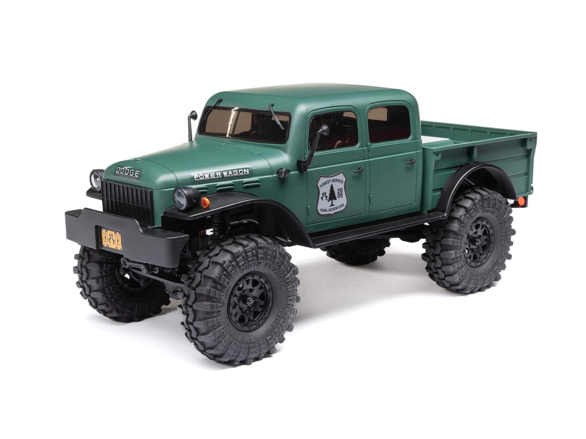 Axial 1/24 SCX24 Dodge Power Wagon 4WD Rock Crawler Brushed RTR - Green-13