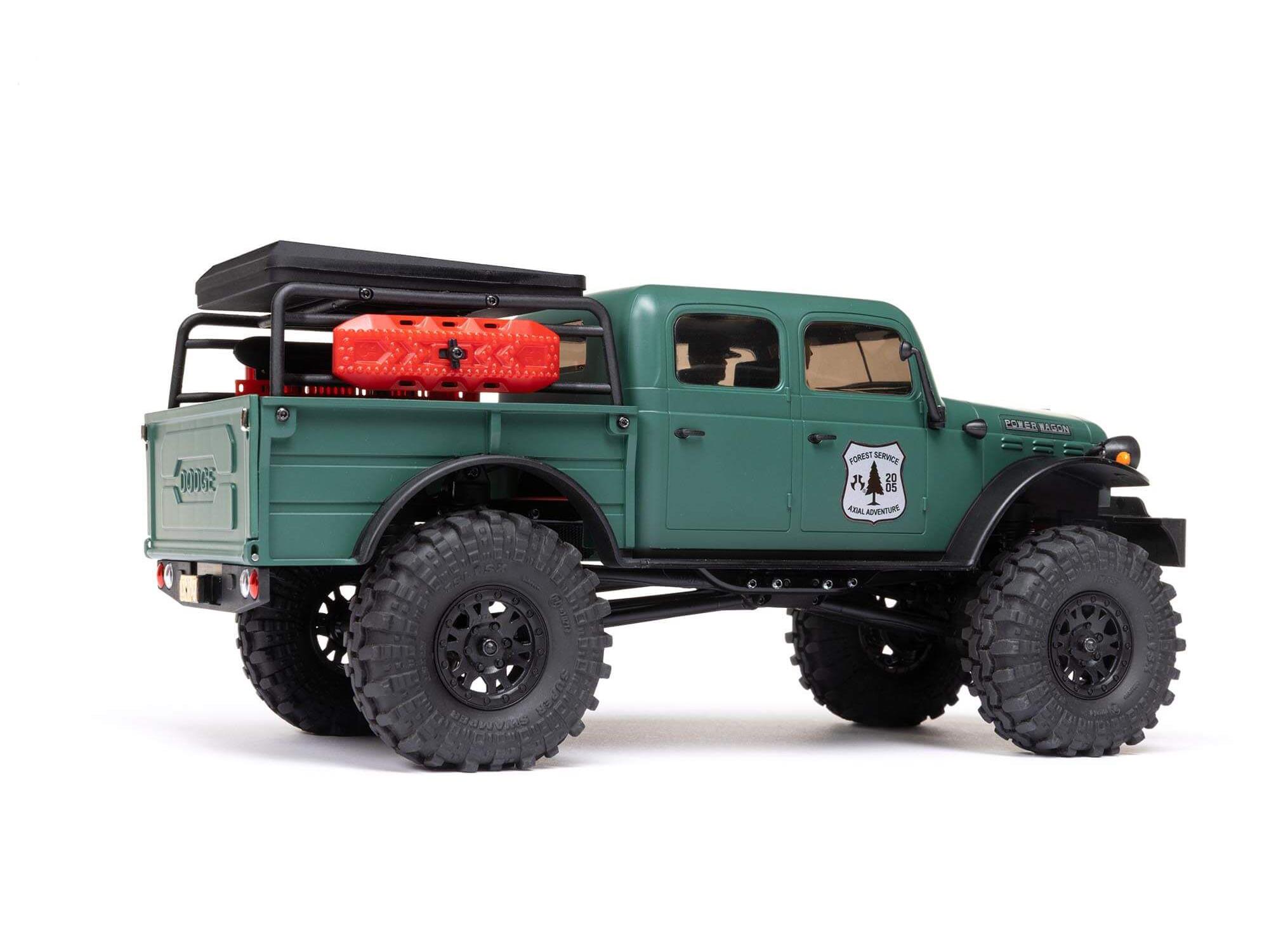 Axial 1/24 SCX24 Dodge Power Wagon 4WD Rock Crawler Brushed RTR - Green-14