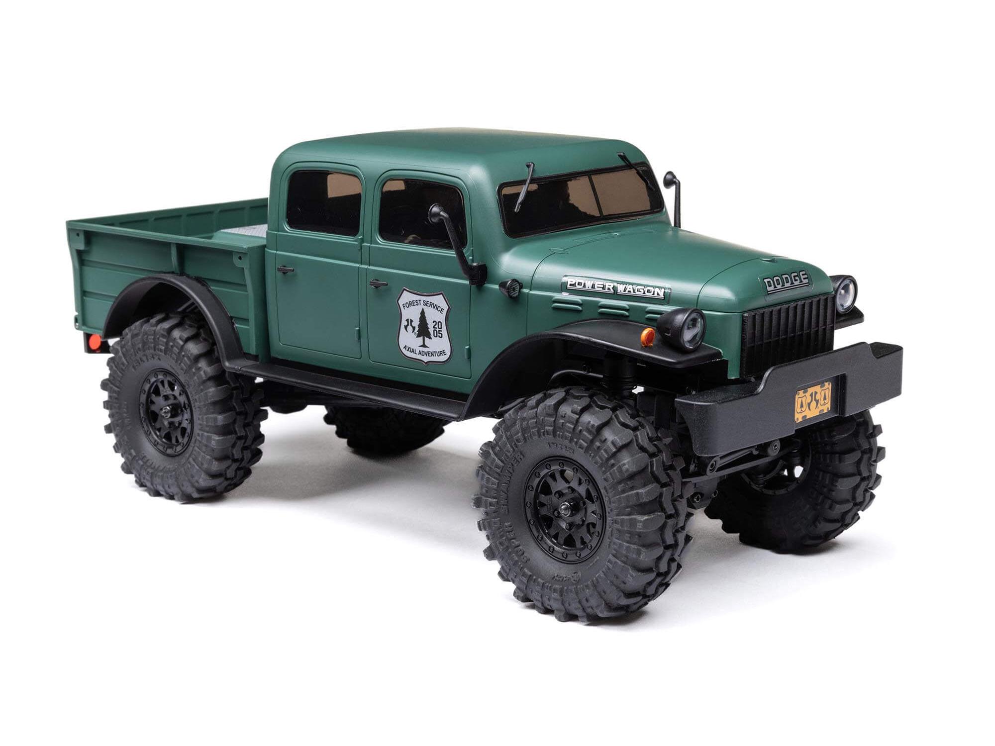 Axial 1/24 SCX24 Dodge Power Wagon 4WD Rock Crawler Brushed RTR - Green-15