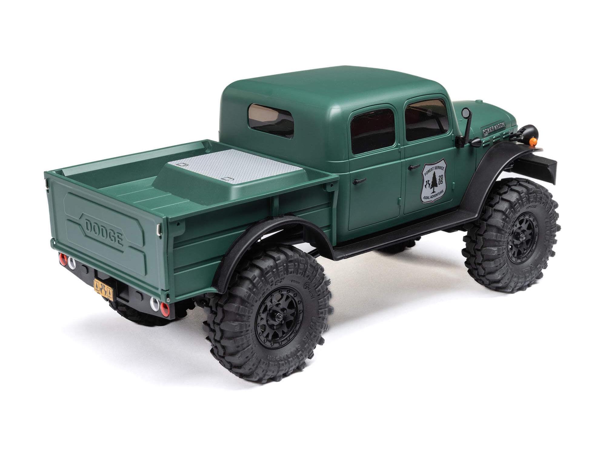 Axial 1/24 SCX24 Dodge Power Wagon 4WD Rock Crawler Brushed RTR - Green-16