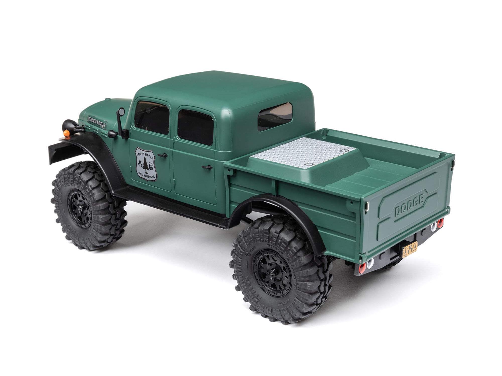 Axial 1/24 SCX24 Dodge Power Wagon 4WD Rock Crawler Brushed RTR - Green-17