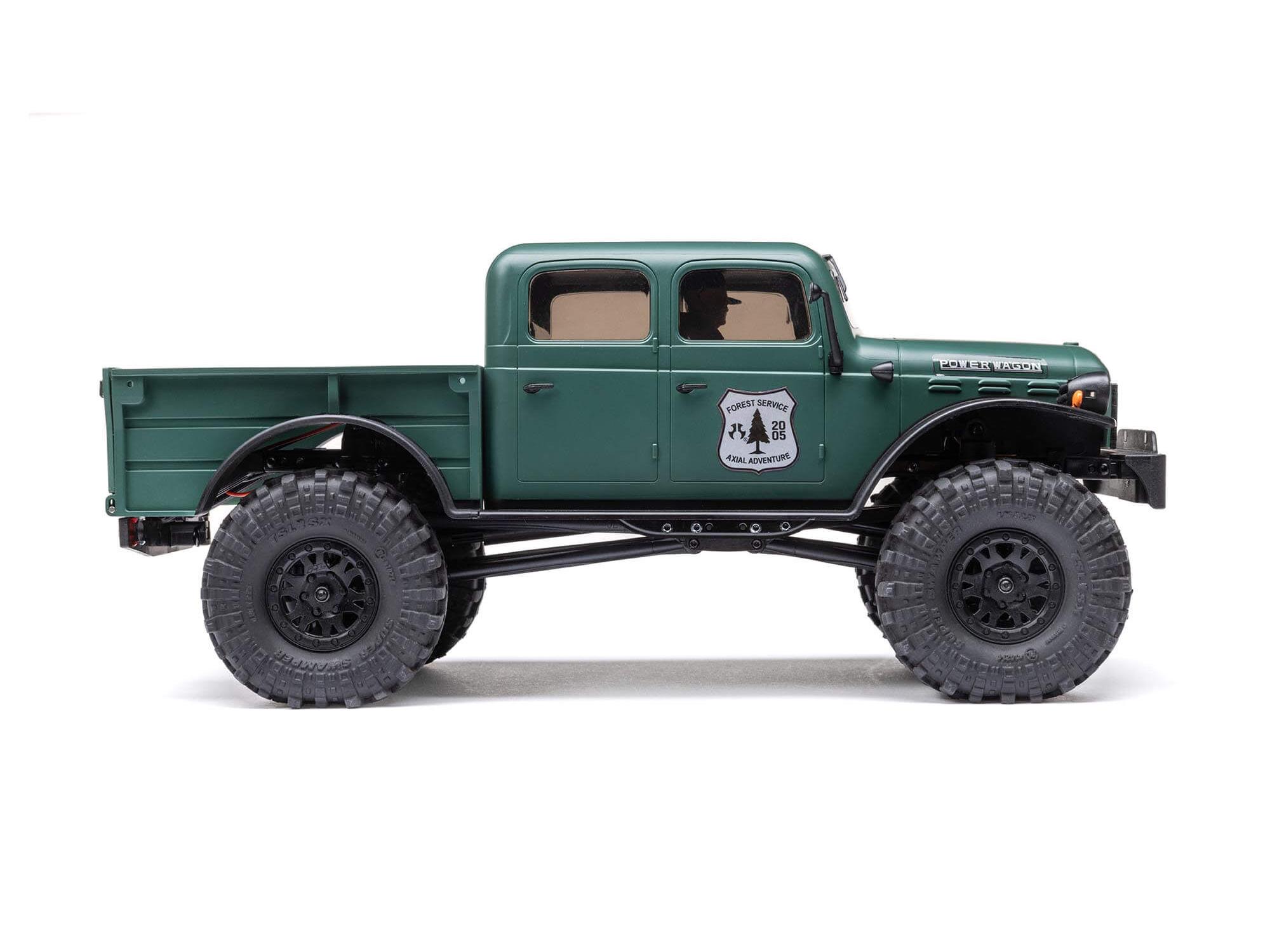 Axial 1/24 SCX24 Dodge Power Wagon 4WD Rock Crawler Brushed RTR - Green-19