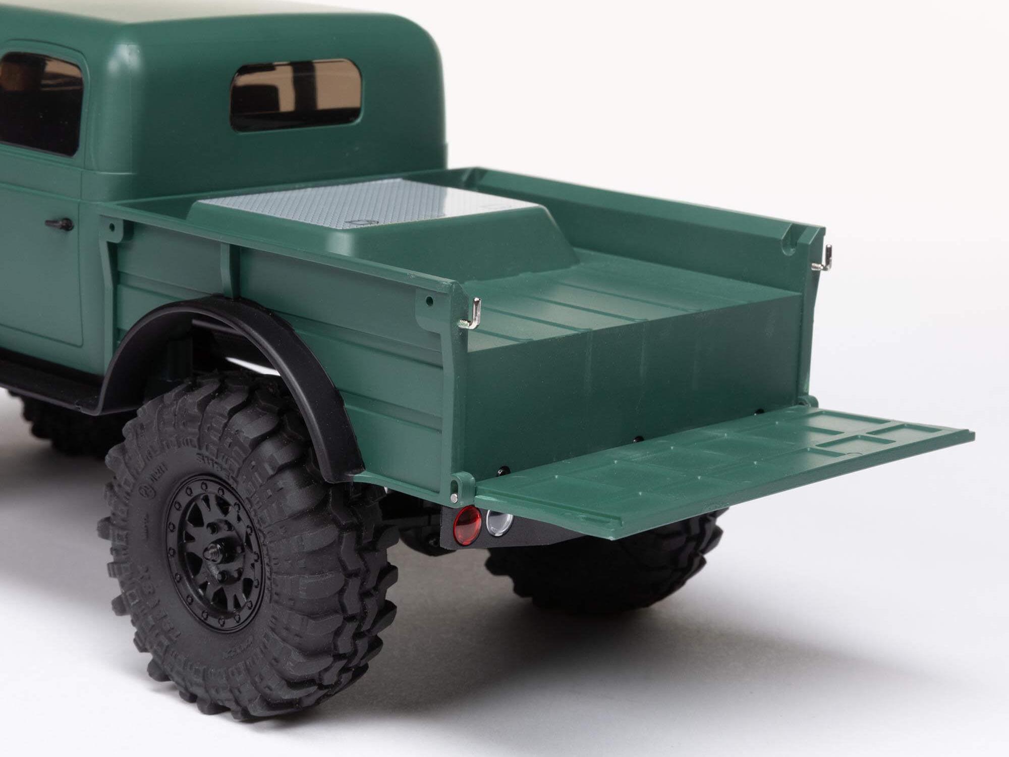 Axial 1/24 SCX24 Dodge Power Wagon 4WD Rock Crawler Brushed RTR - Green-24