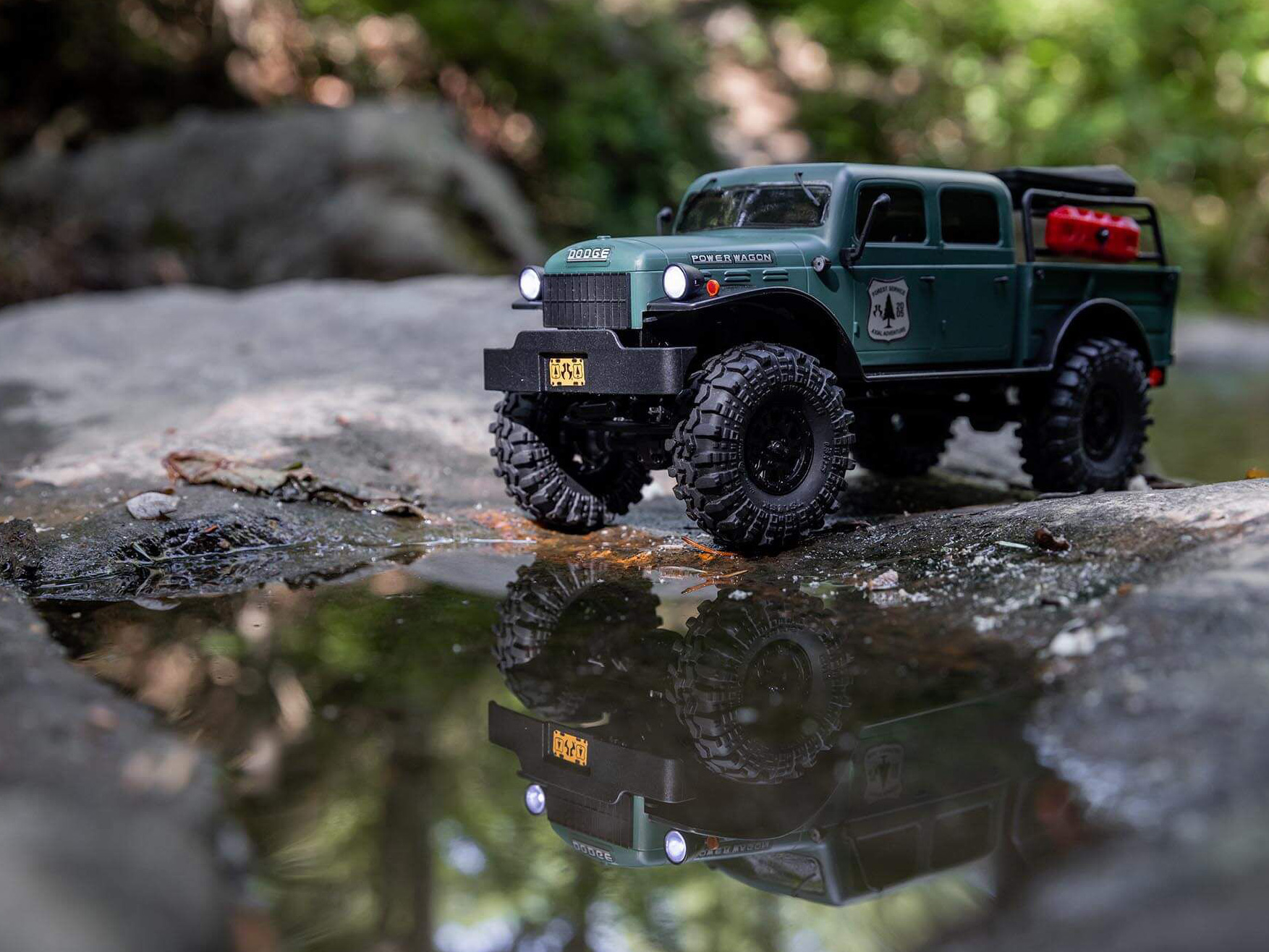 Axial 1/24 SCX24 Dodge Power Wagon 4WD Rock Crawler Brushed RTR - Green-27