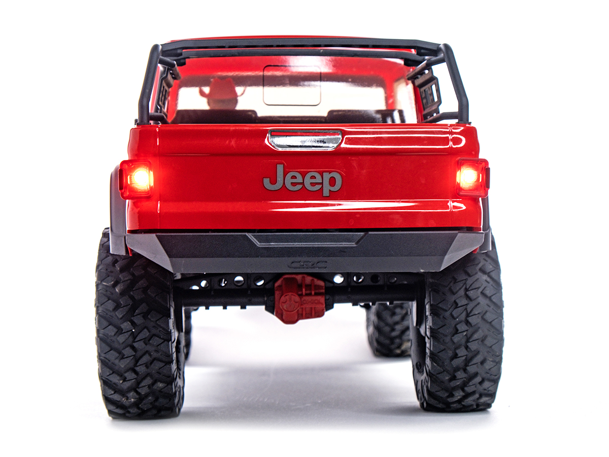 1/10 SCX10III Jeep JT Gladiator 4WD Rock Crawler RTR Red-5