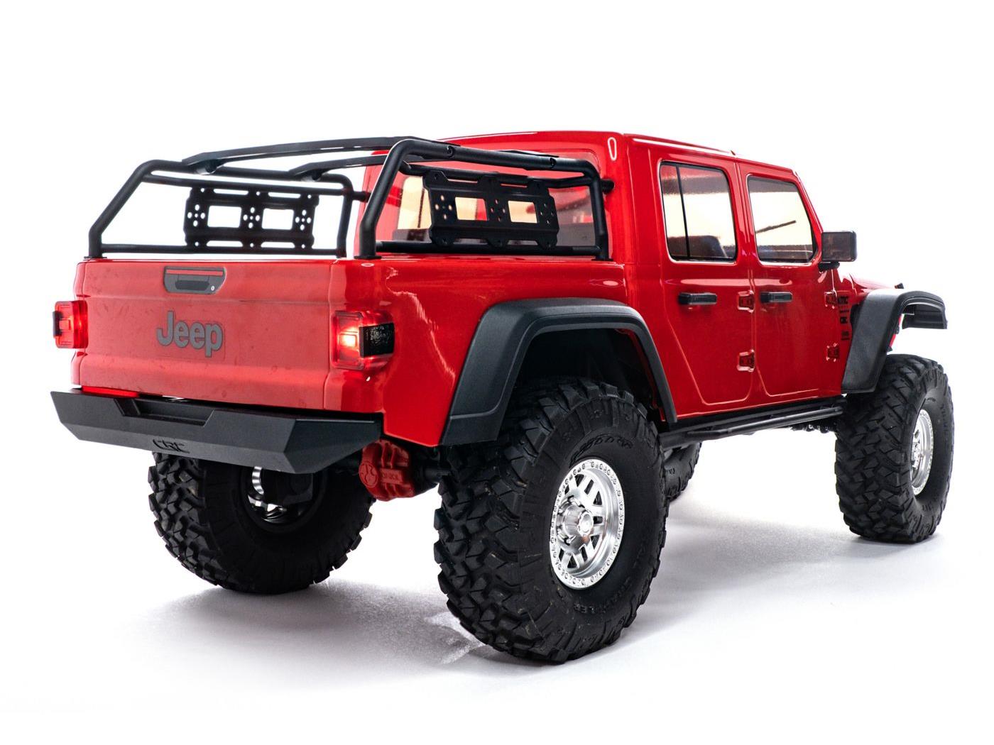 1/10 SCX10III Jeep JT Gladiator 4WD Rock Crawler RTR Red-6