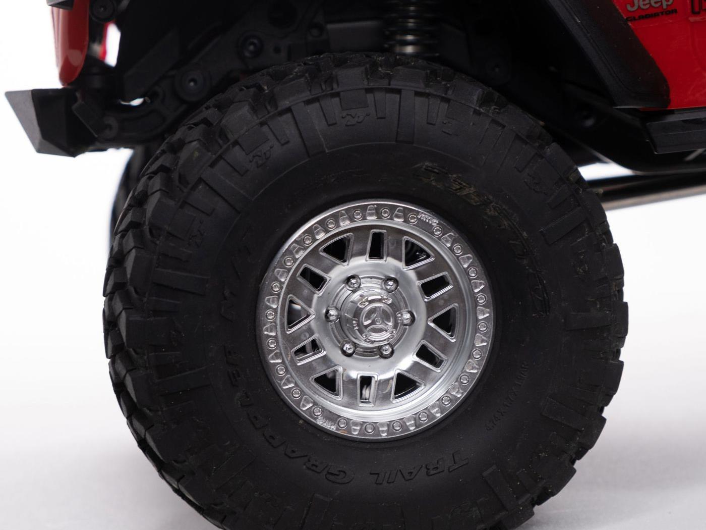 1/10 SCX10III Jeep JT Gladiator 4WD Rock Crawler RTR Red-19