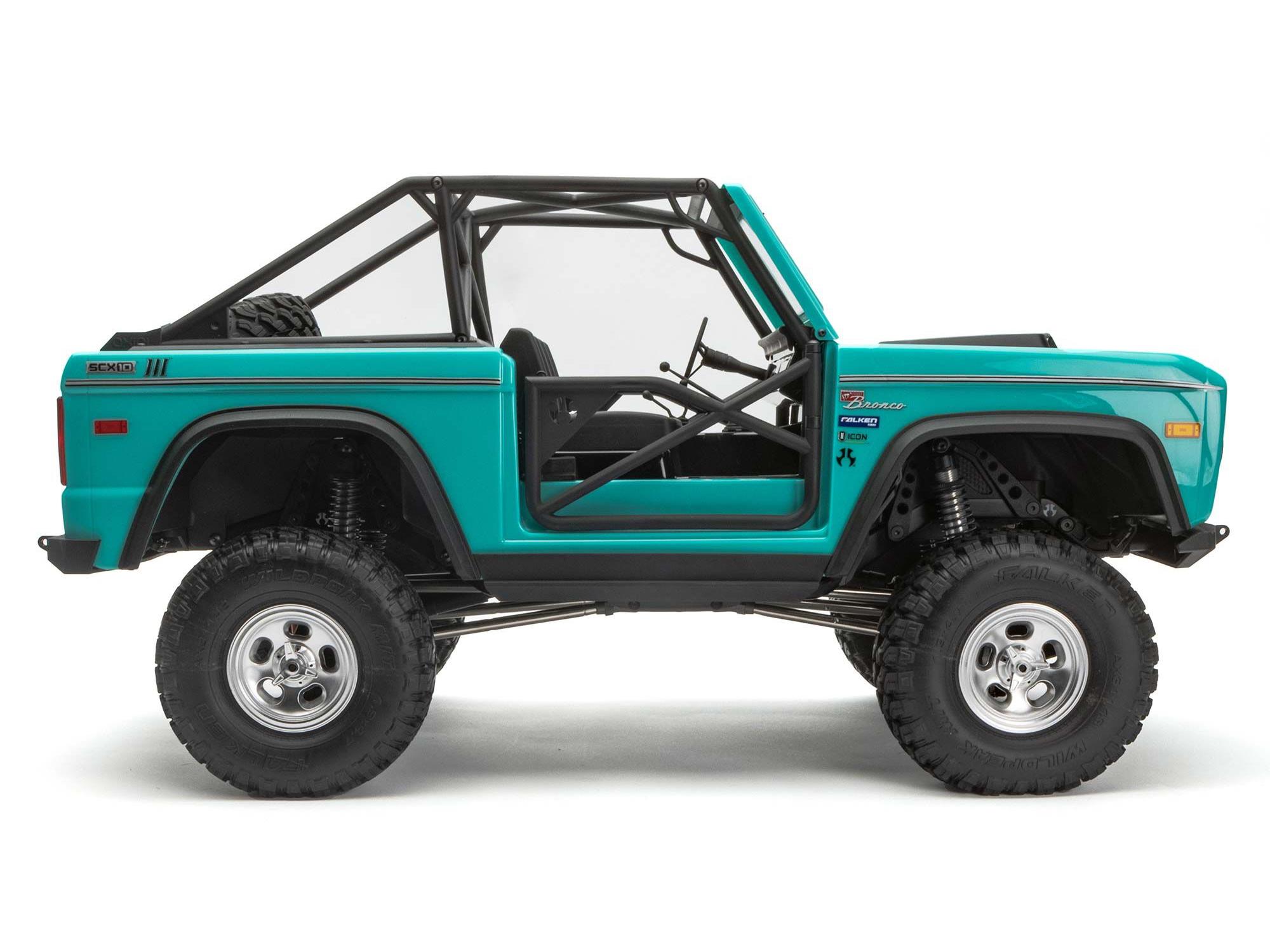 1/10 SCX10 III Early Ford Bronco 4WD Rock Crawler RTR Teal-9