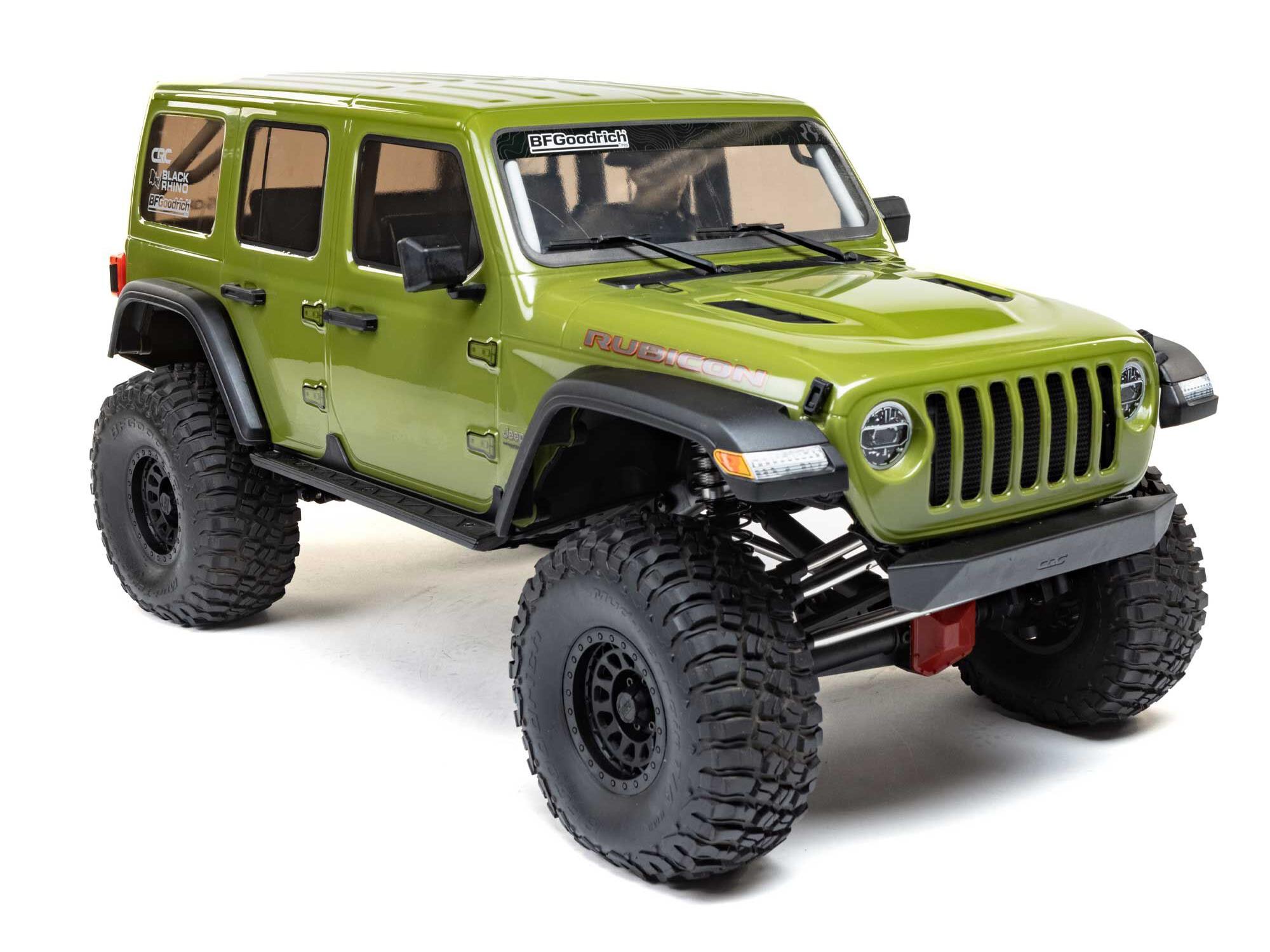 1/6 SCX6 Jeep JLU Wrangler 4WD Rock Crawler RTR Green-3