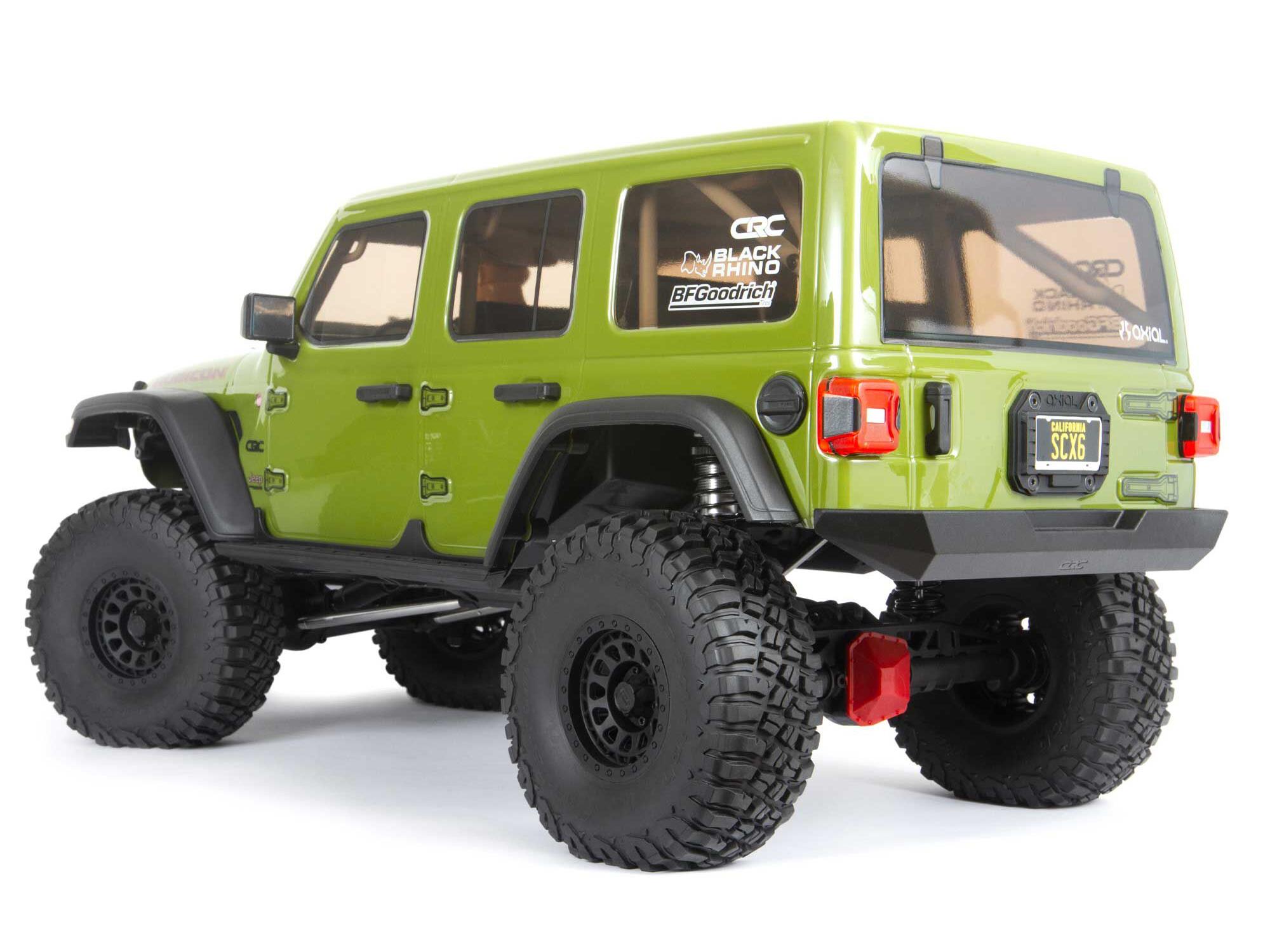 1/6 SCX6 Jeep JLU Wrangler 4WD Rock Crawler RTR Green-4