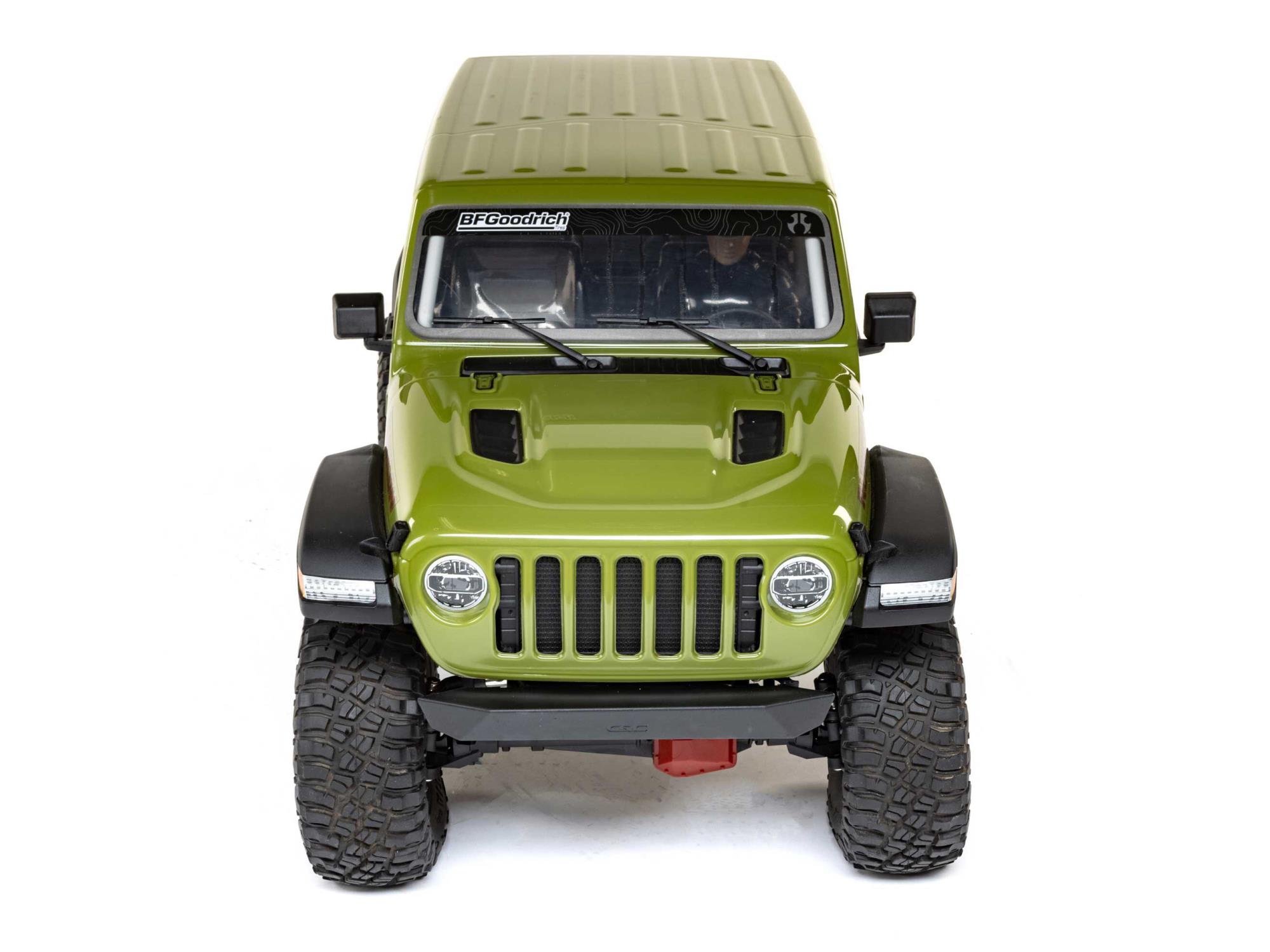 1/6 SCX6 Jeep JLU Wrangler 4WD Rock Crawler RTR Green-9
