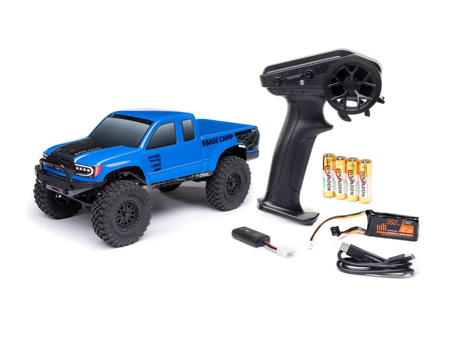 Axial SCX24 Base Camp 4WD Rock Crawler RTR Blue-19