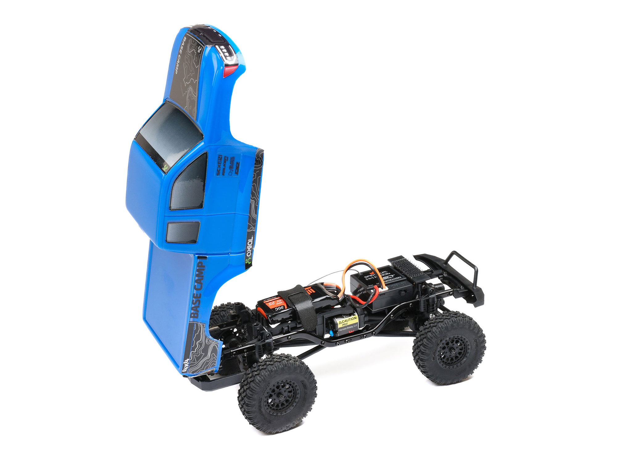 Axial SCX24 Base Camp 4WD Rock Crawler RTR Blue-29