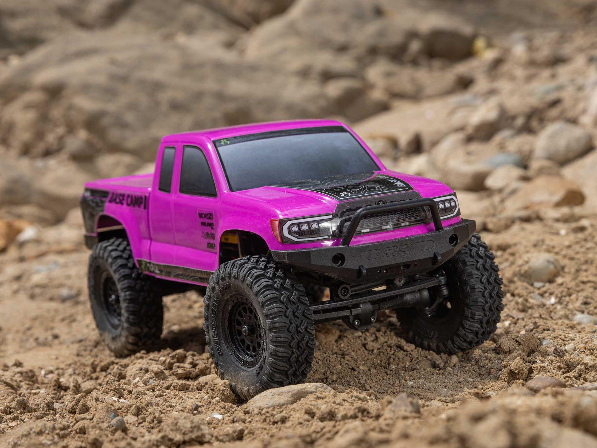 Axial SCX24 Base Camp 4WD Rock Crawler RTR Pink-29