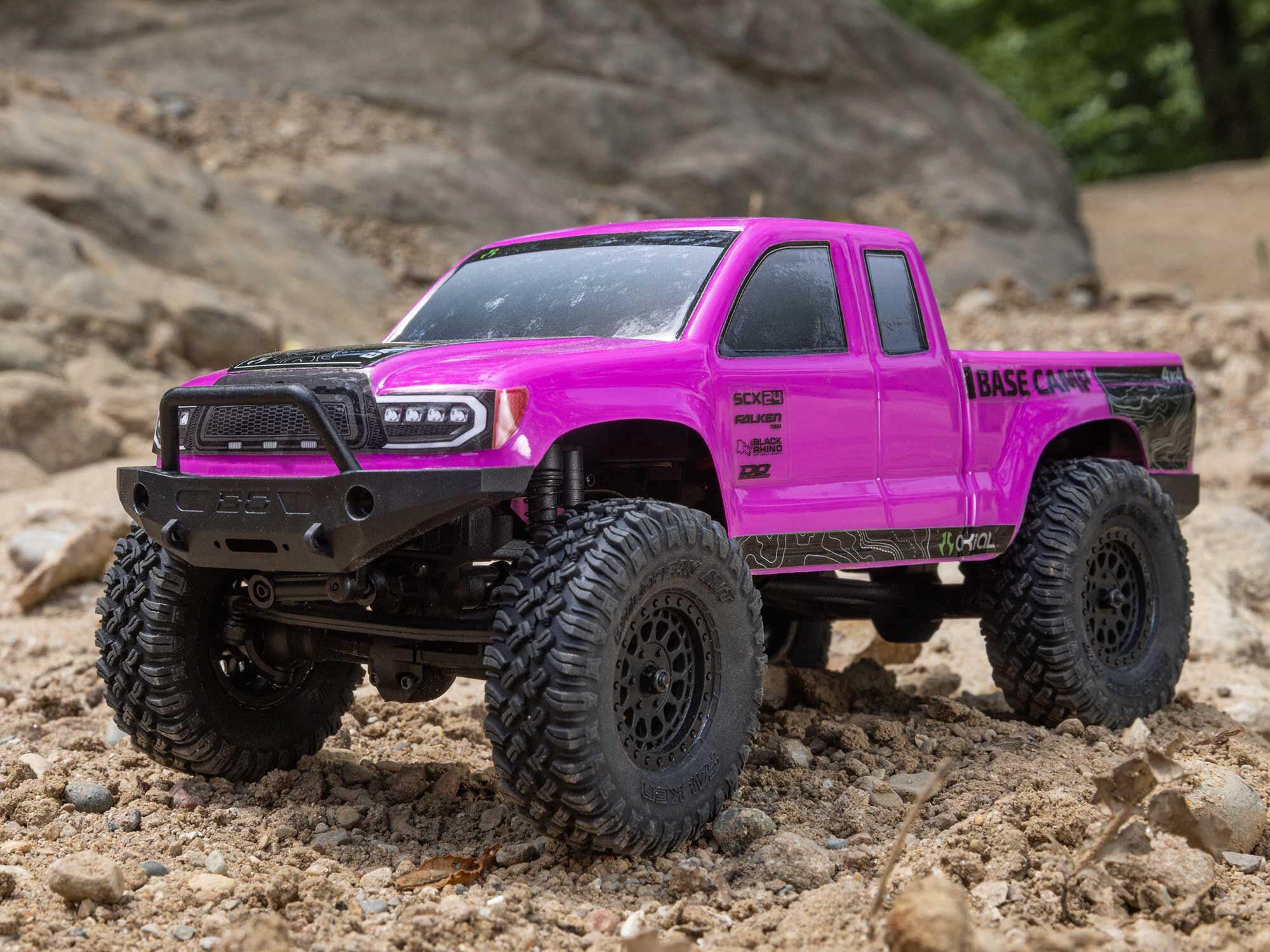 Axial SCX24 Base Camp 4WD Rock Crawler RTR Pink-32