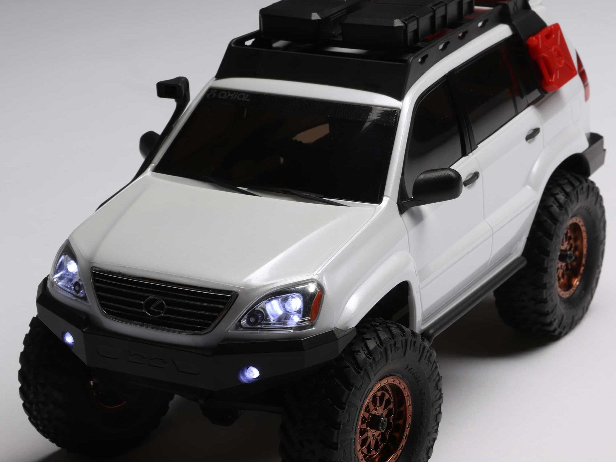 Axial 1/24 SCX24 Lexus GX 470 4x4 Rock Crawler RTR - White-21