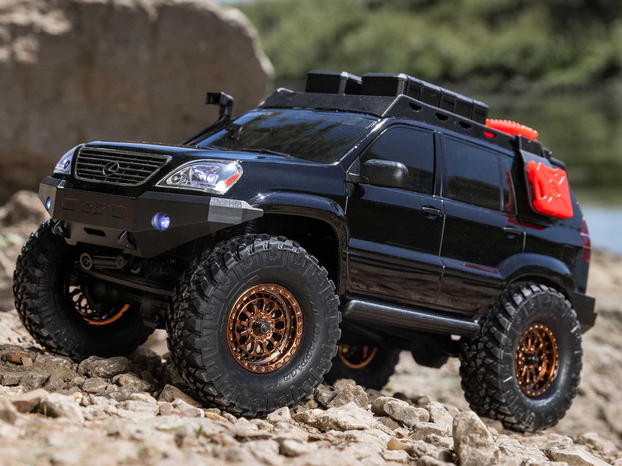 1/24 SCX24 Lexus GX 470 4WD Rock Crawler RTR Black-22