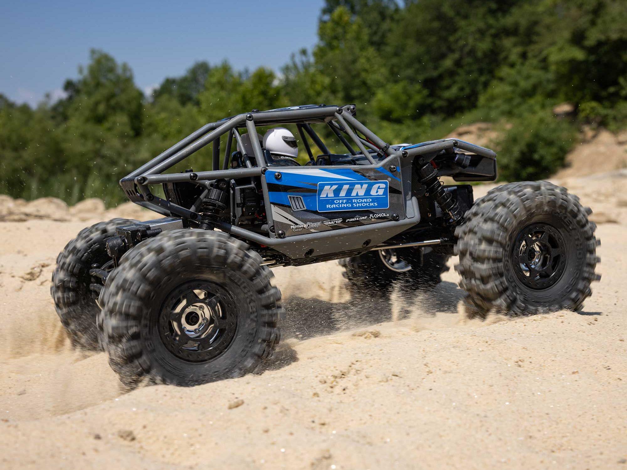 Axial 1/18 UTB18 Capra 4WS 4WD Trail Buggy RTR with Bat/Chg - Blue-19