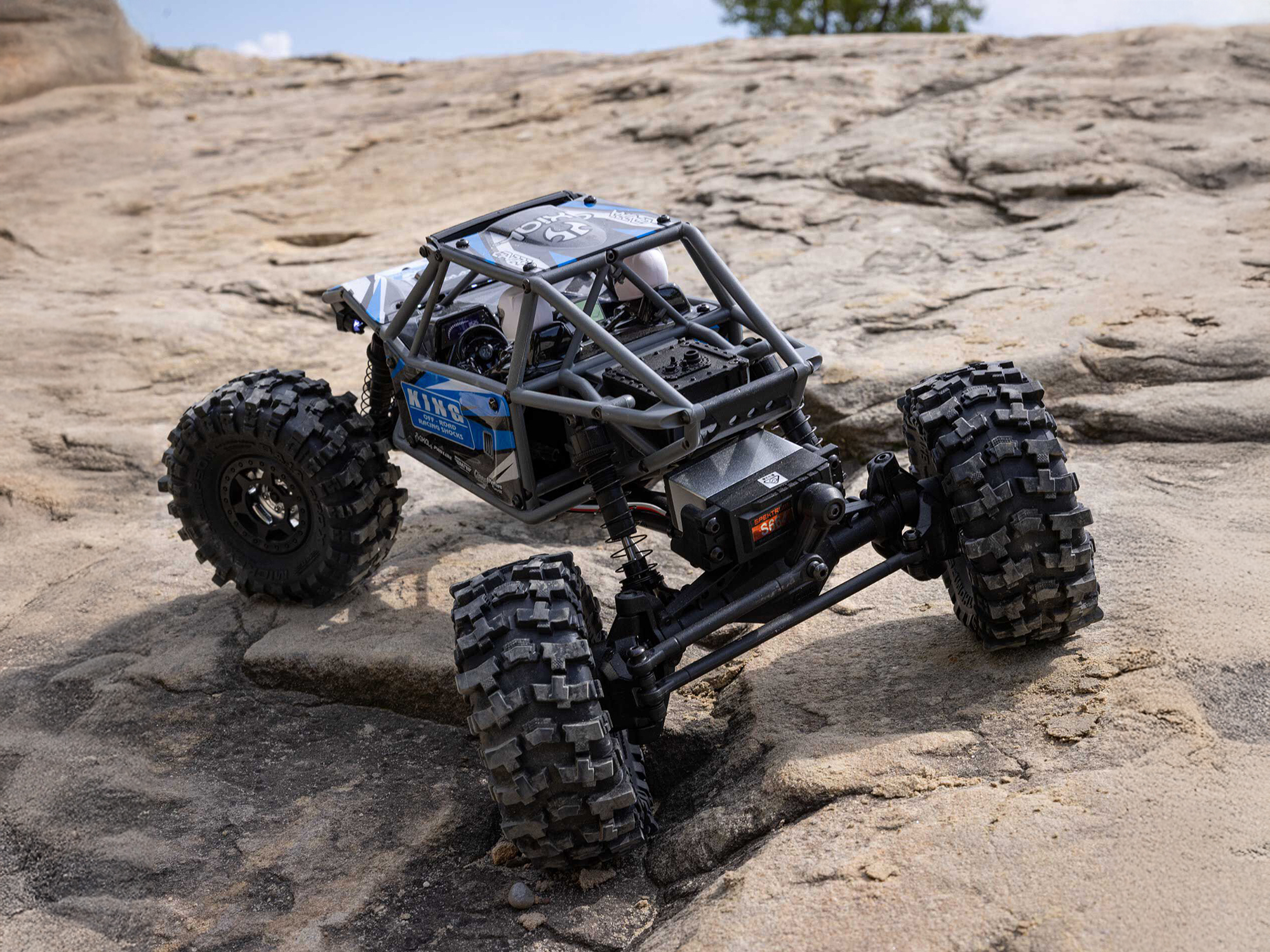 Axial 1/18 UTB18 Capra 4WS 4WD Trail Buggy RTR with Bat/Chg - Blue-22