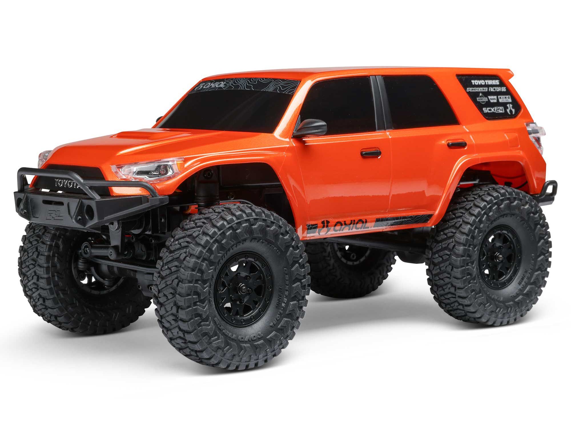 1/24 SCX24 Toyota 4Runner 4X4 Rock Crawler RTR Orange-4