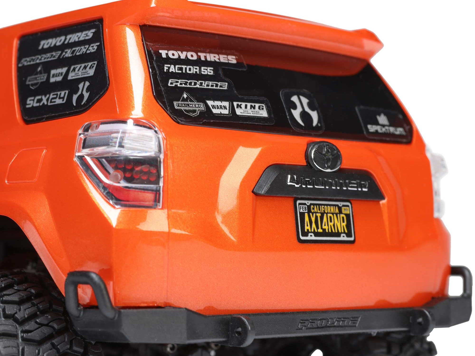 1/24 SCX24 Toyota 4Runner 4X4 Rock Crawler RTR Orange-15