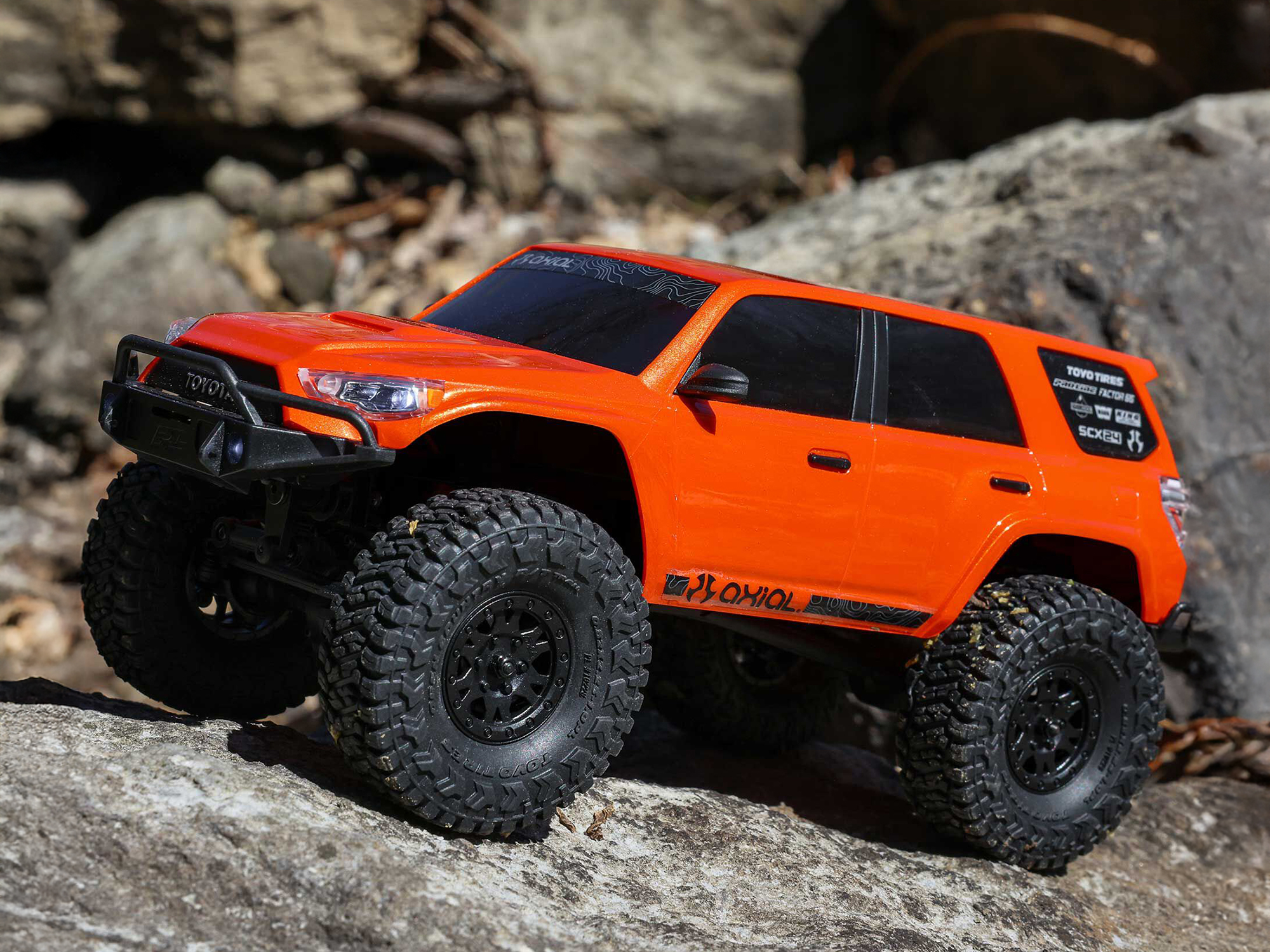 1/24 SCX24 Toyota 4Runner 4X4 Rock Crawler RTR Orange-23