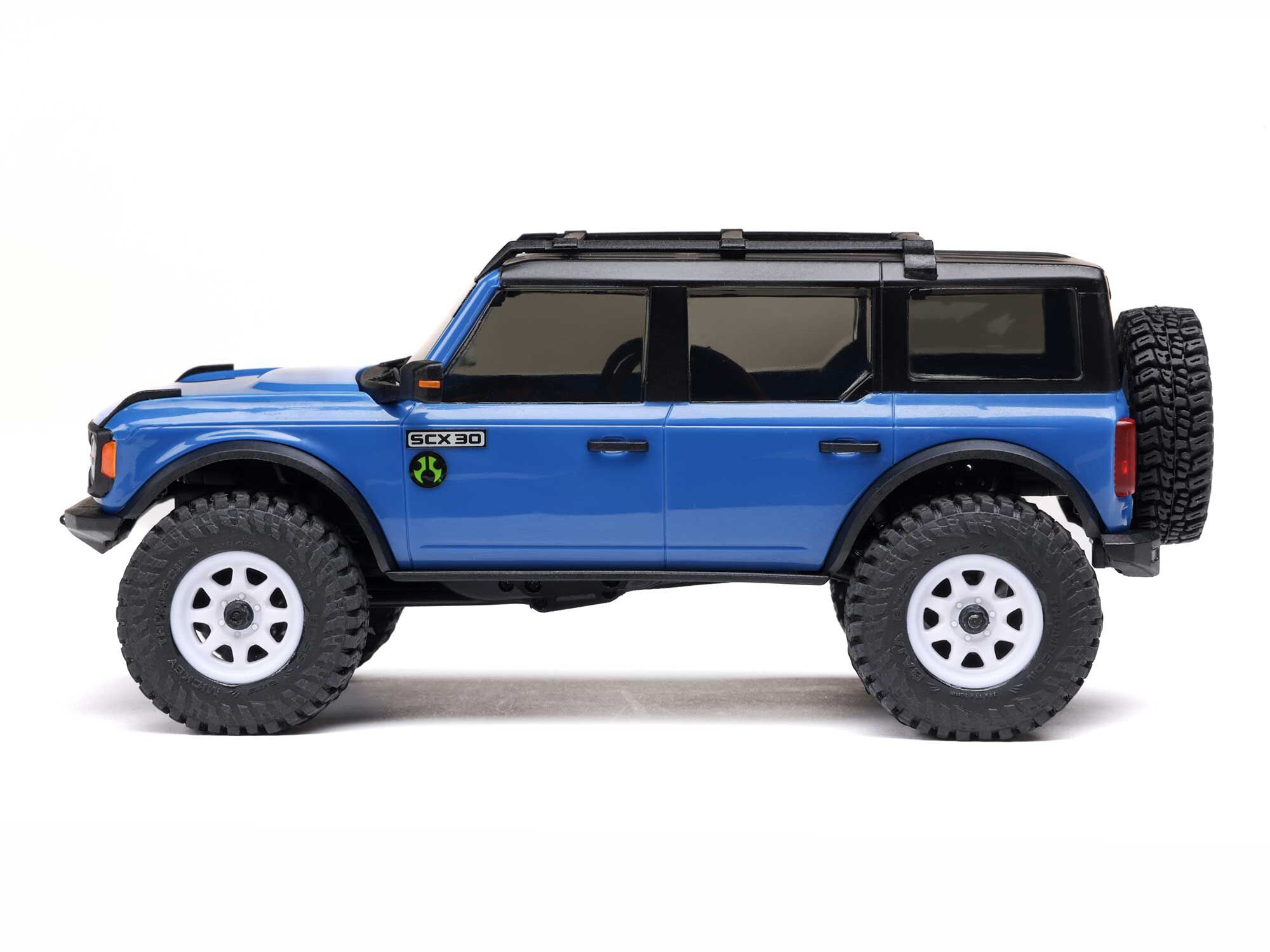1/30 SCX30 Ford Bronco 4X4 RTR Rock Crawler Blue-4