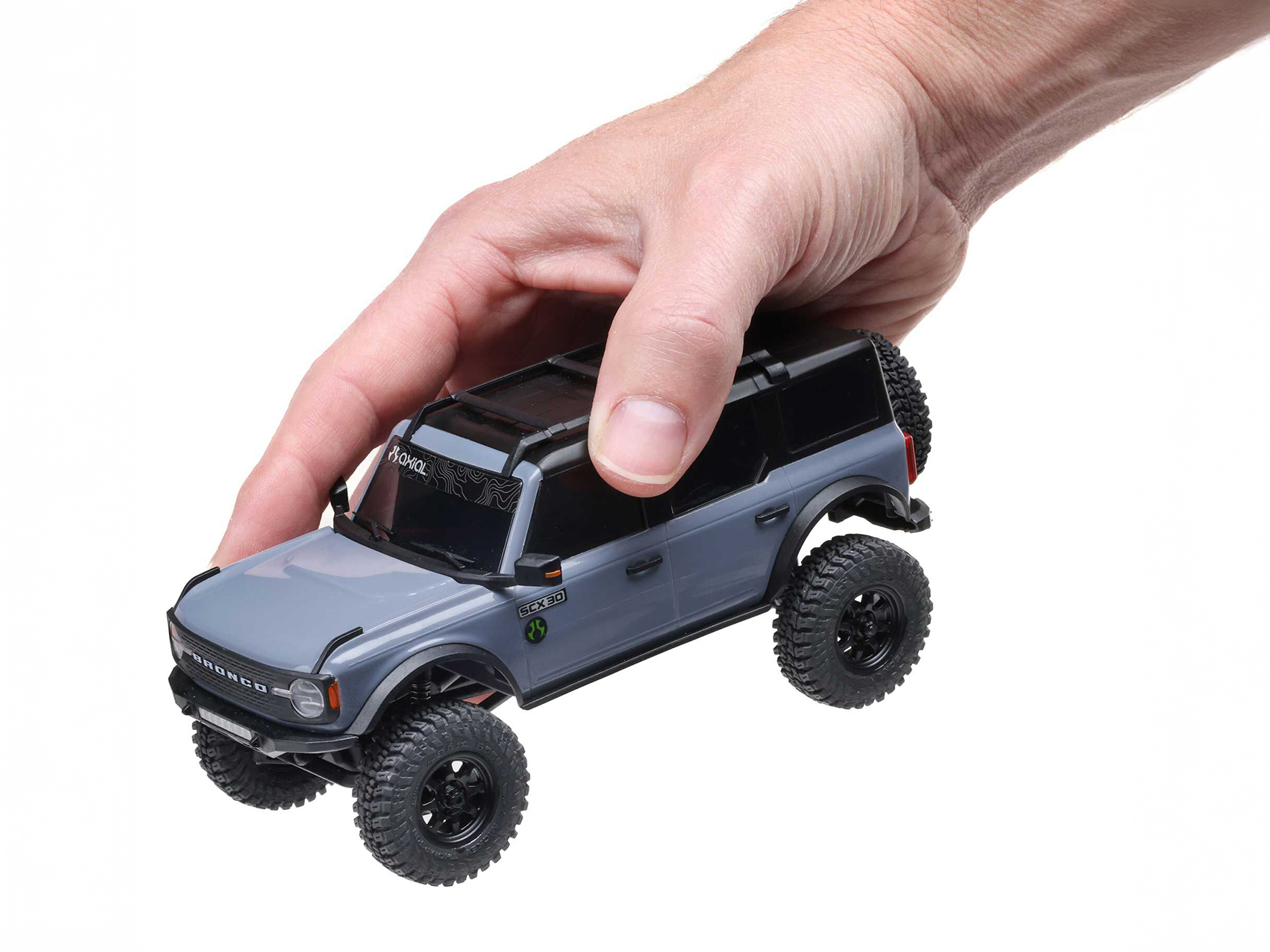 1/30 SCX30 Ford Bronco 4X4 RTR Rock Crawler Blue-10