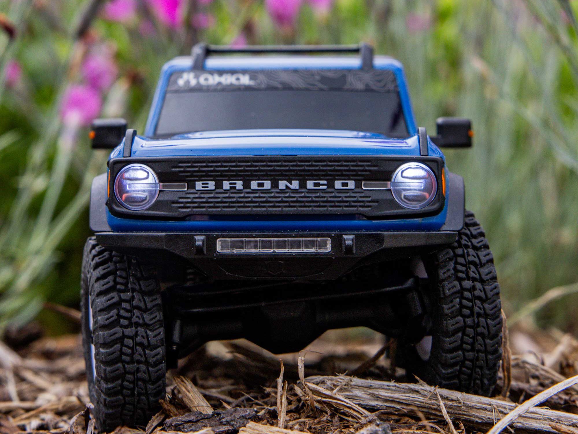 1/30 SCX30 Ford Bronco 4X4 RTR Rock Crawler Blue-24
