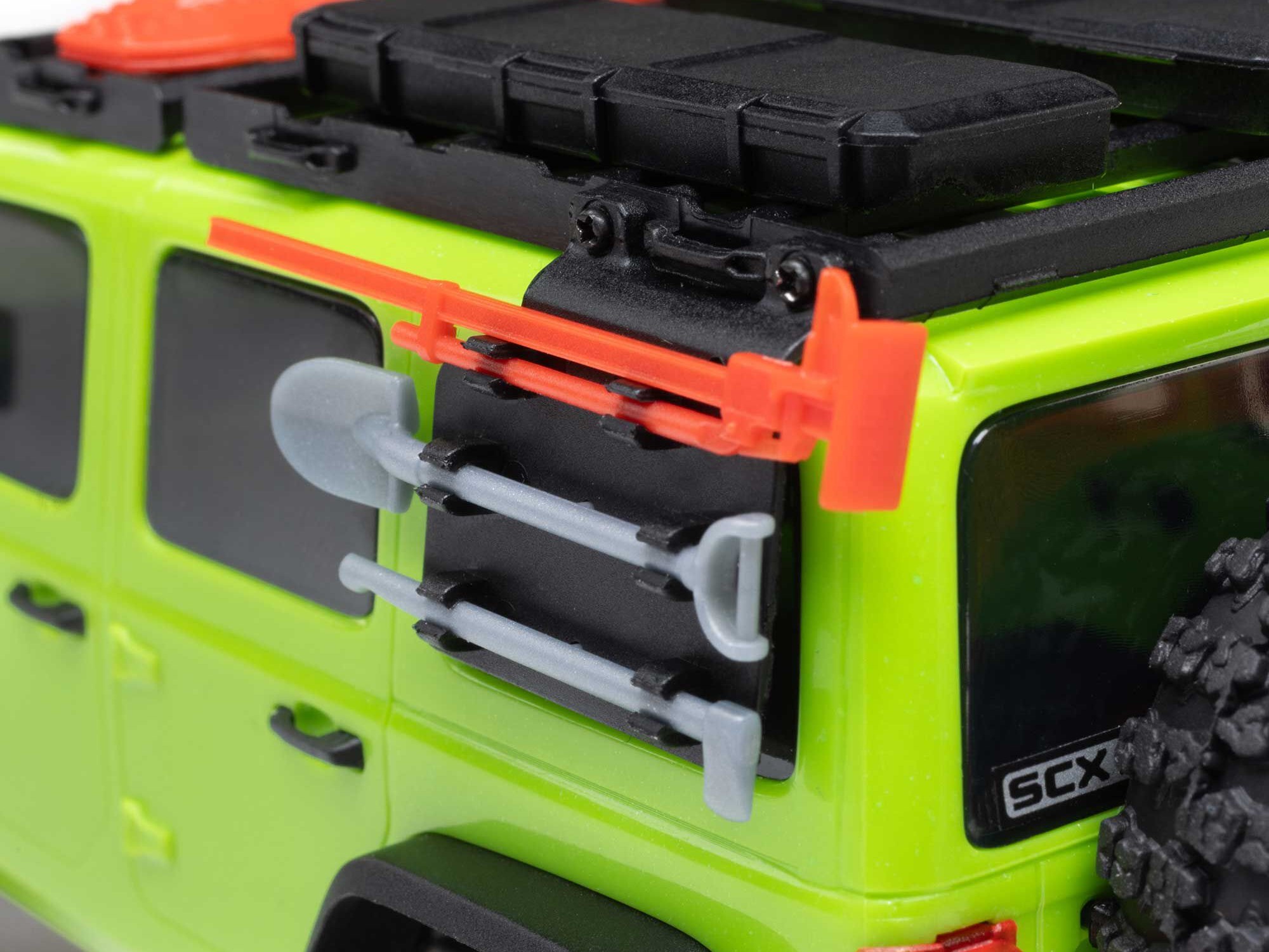 1/30 SCX30 Jeep Wrangler JLU 4X4 RTR Rock Crawler Green-11